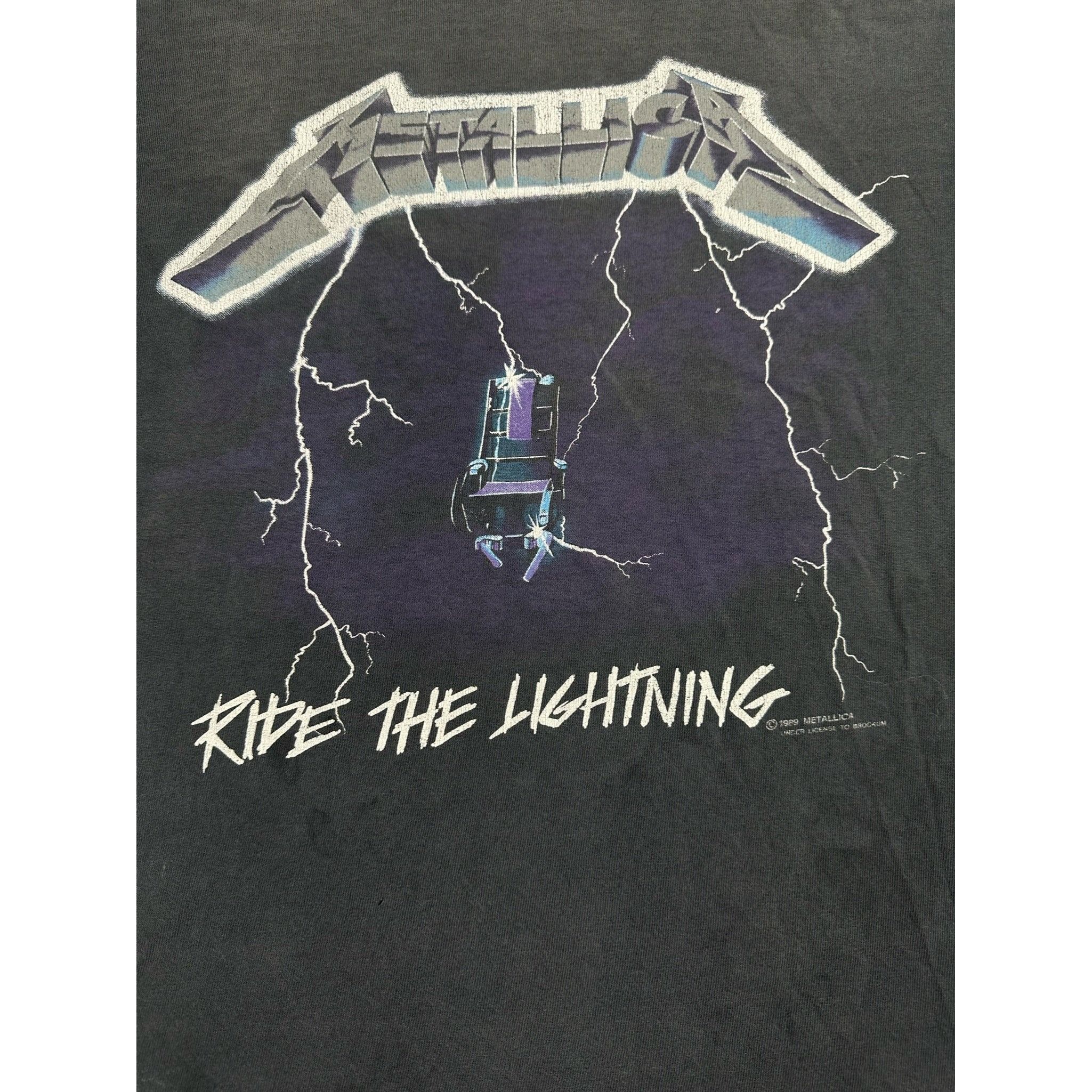 Vintage Metallica Ride The Lightning 1989 Size US XL / EU 56 / 4 - 7 Thumbnail