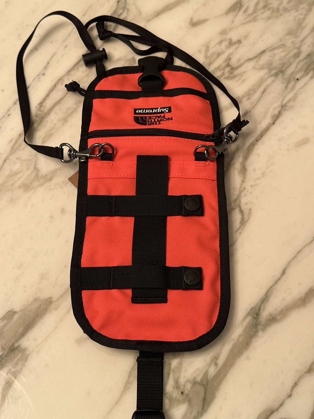 Supreme × The North Face TNF Utility Pouch Rocket Red OS Size ONE SIZE - 8 Thumbnail