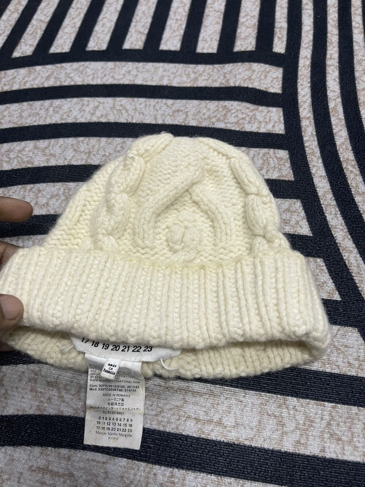 Maison Margiela MM14 MAISON MARTIN MARGEILA KNIT WOOL BEANIE HAT Size ONE SIZE - 2 Thumbnail