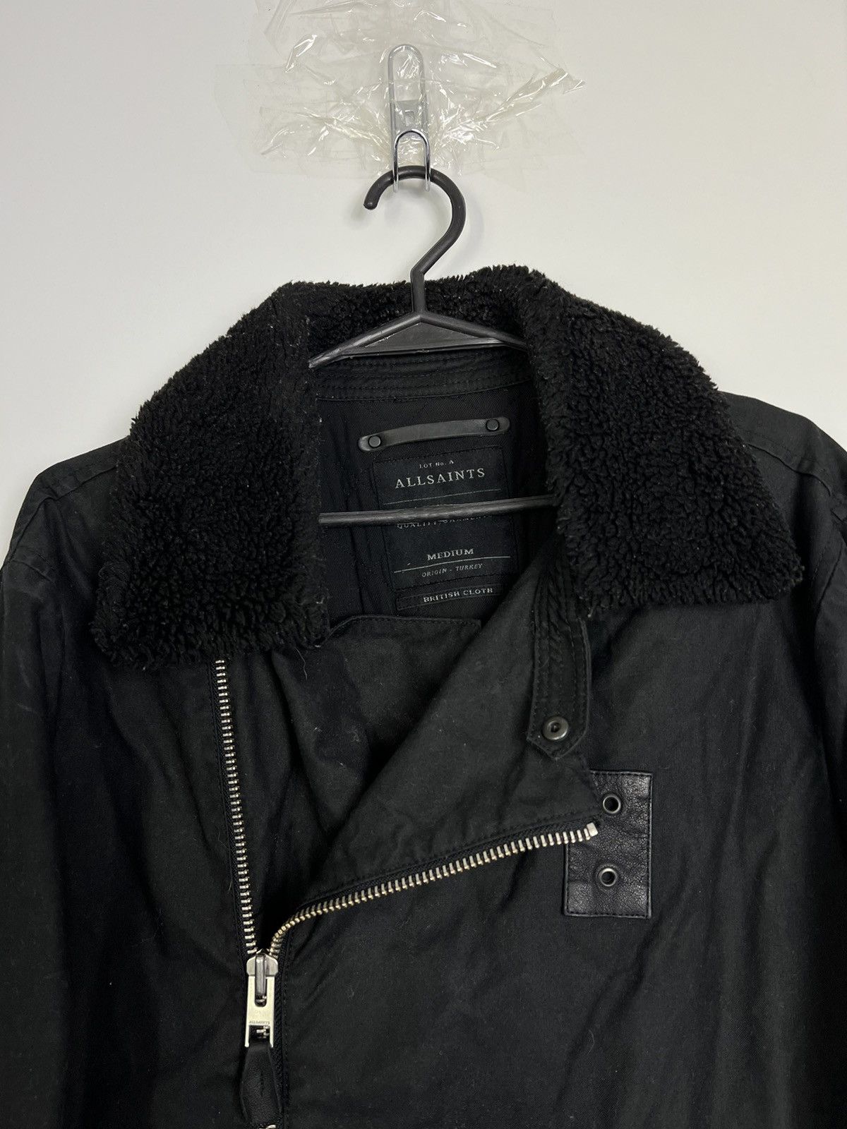 Allsaints Jacket Allsaints Lennox British Cloth Avant garde fur collar Size US M / EU 48-50 / 2 - 4 Thumbnail