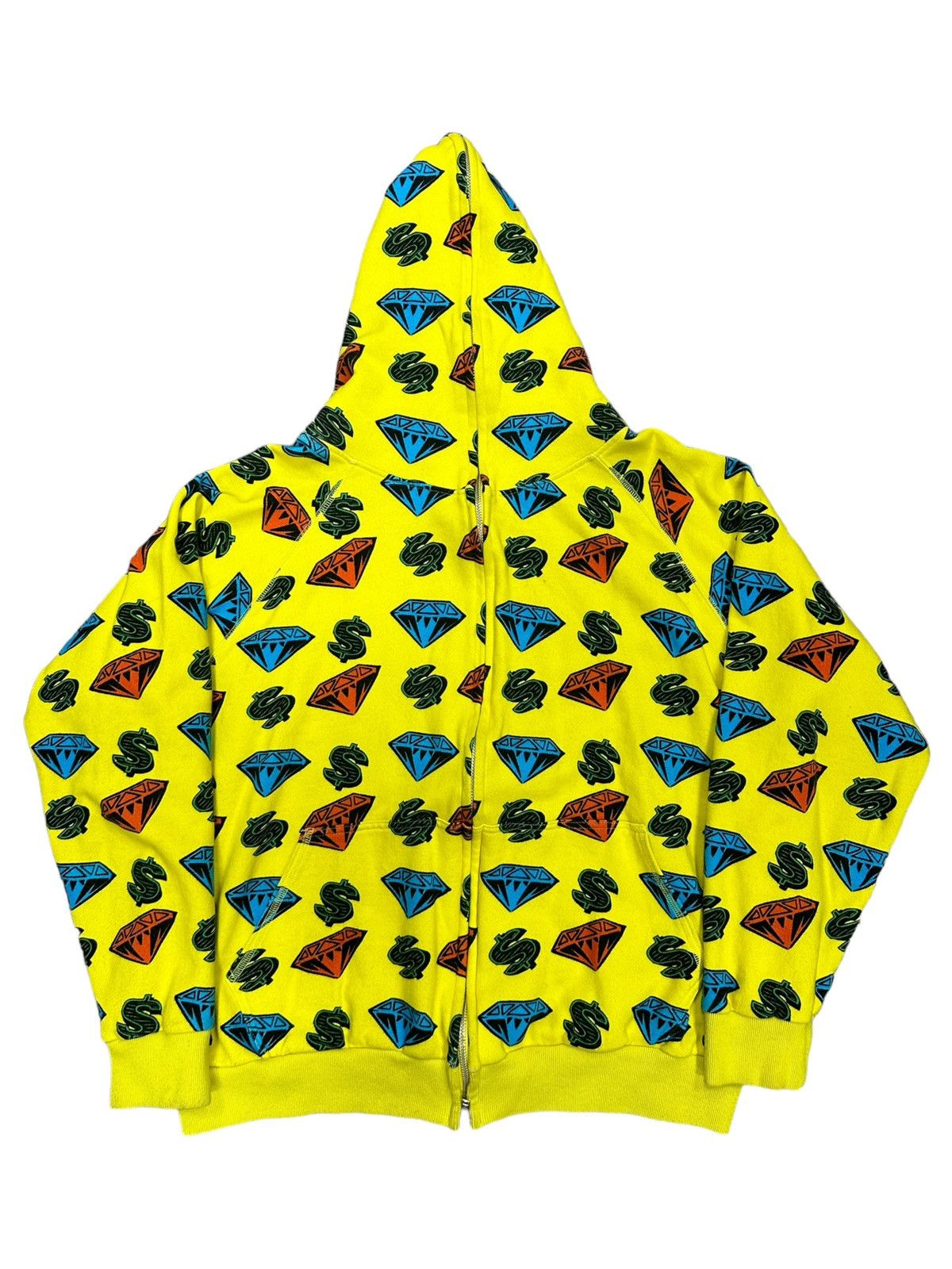 Yellow diamond hoodie discount
