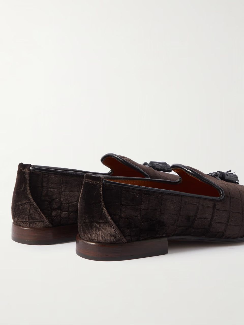 Tom Ford o1loc1c0824 Velvet Loafers in Dark Brown Size US 9 / EU 42 - 3 Thumbnail