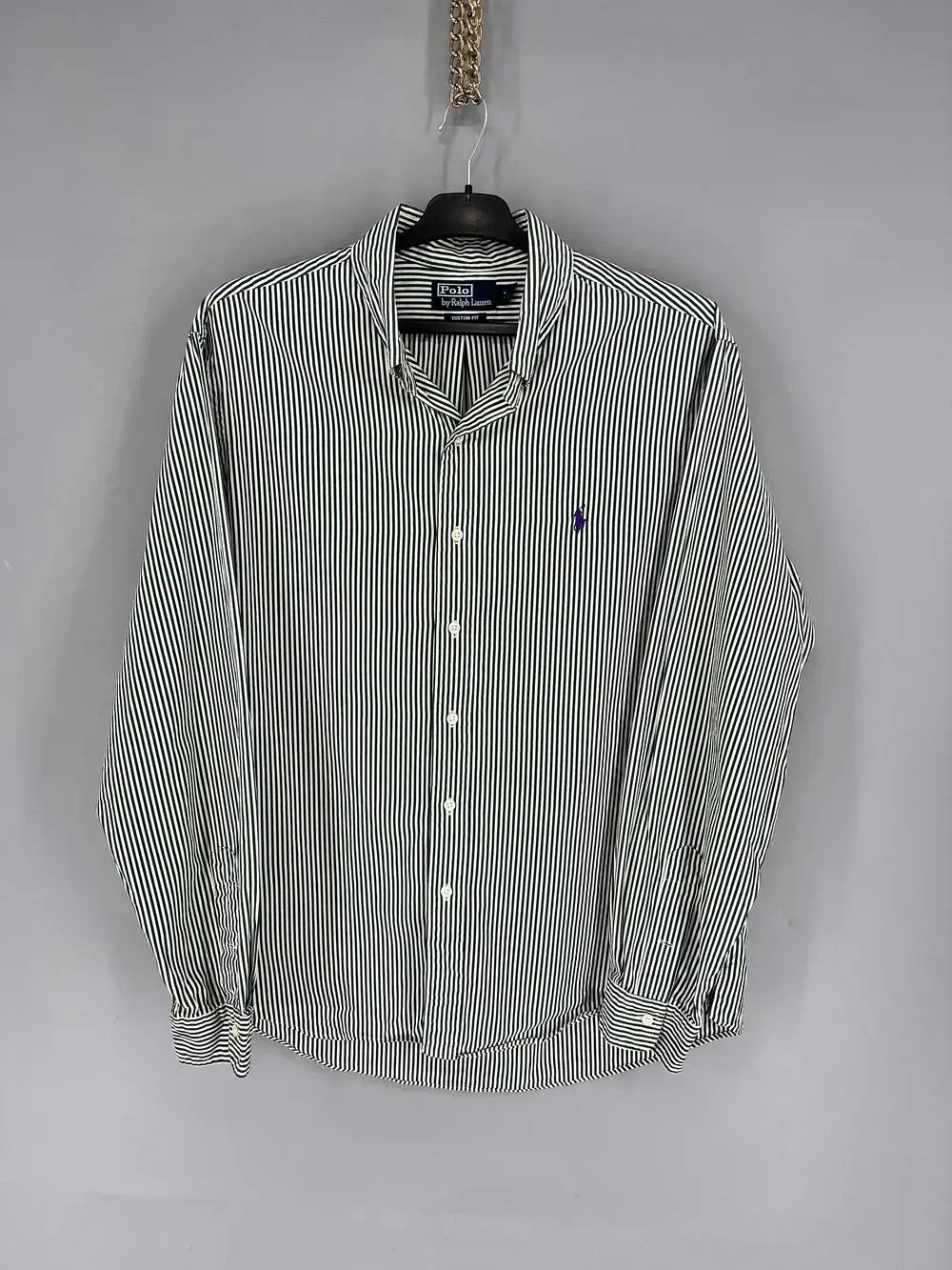 Polo Ralph Lauren Vintage striped shirt polo Ralph Lauren size XL rare Size US XL / EU 56 / 4 - 1 Thumbnail