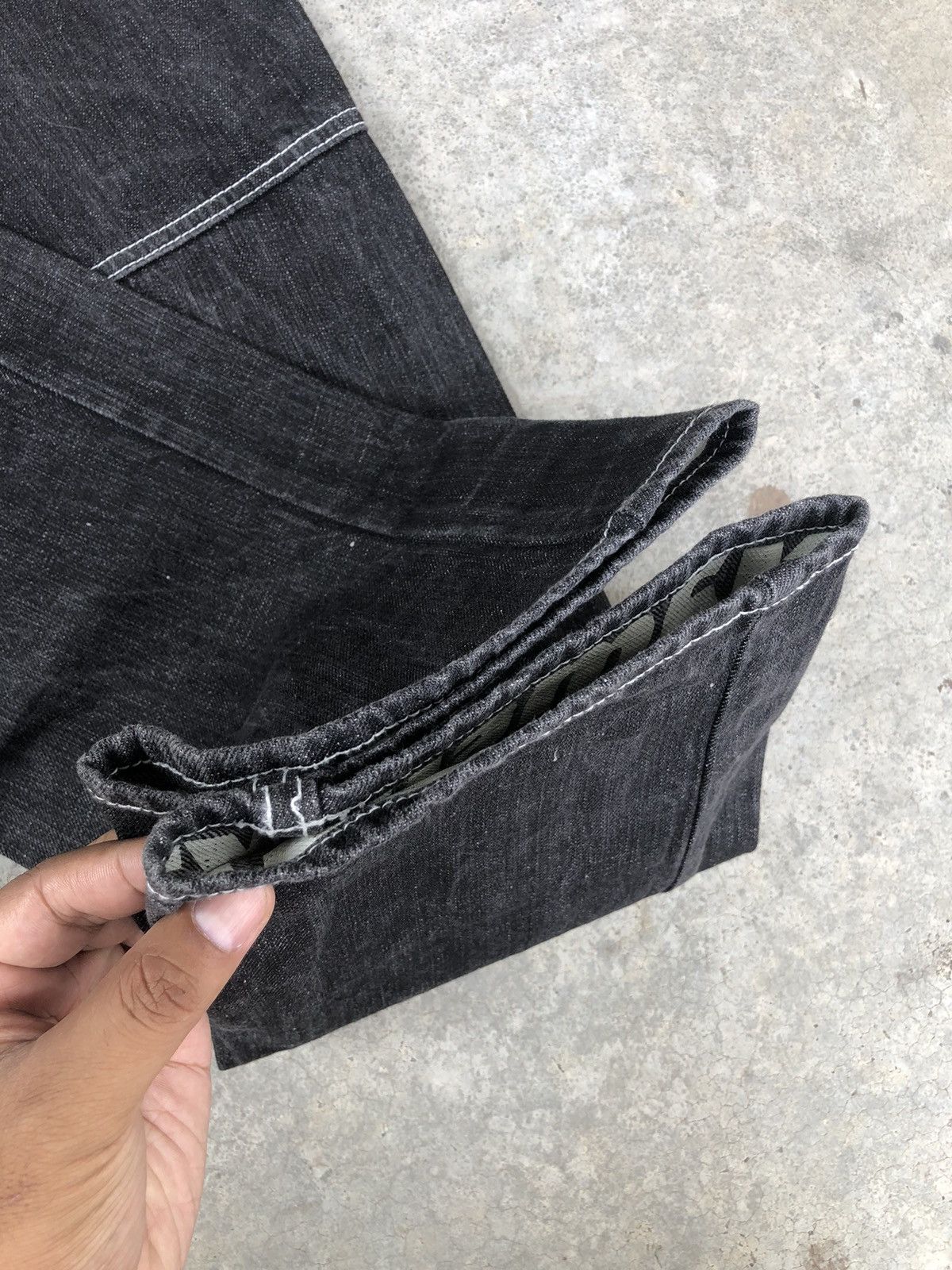Hysteric Glamour Japanese Dominate Handcrafted Double Waist Distressed Jeans Size US 31 - 14 Thumbnail
