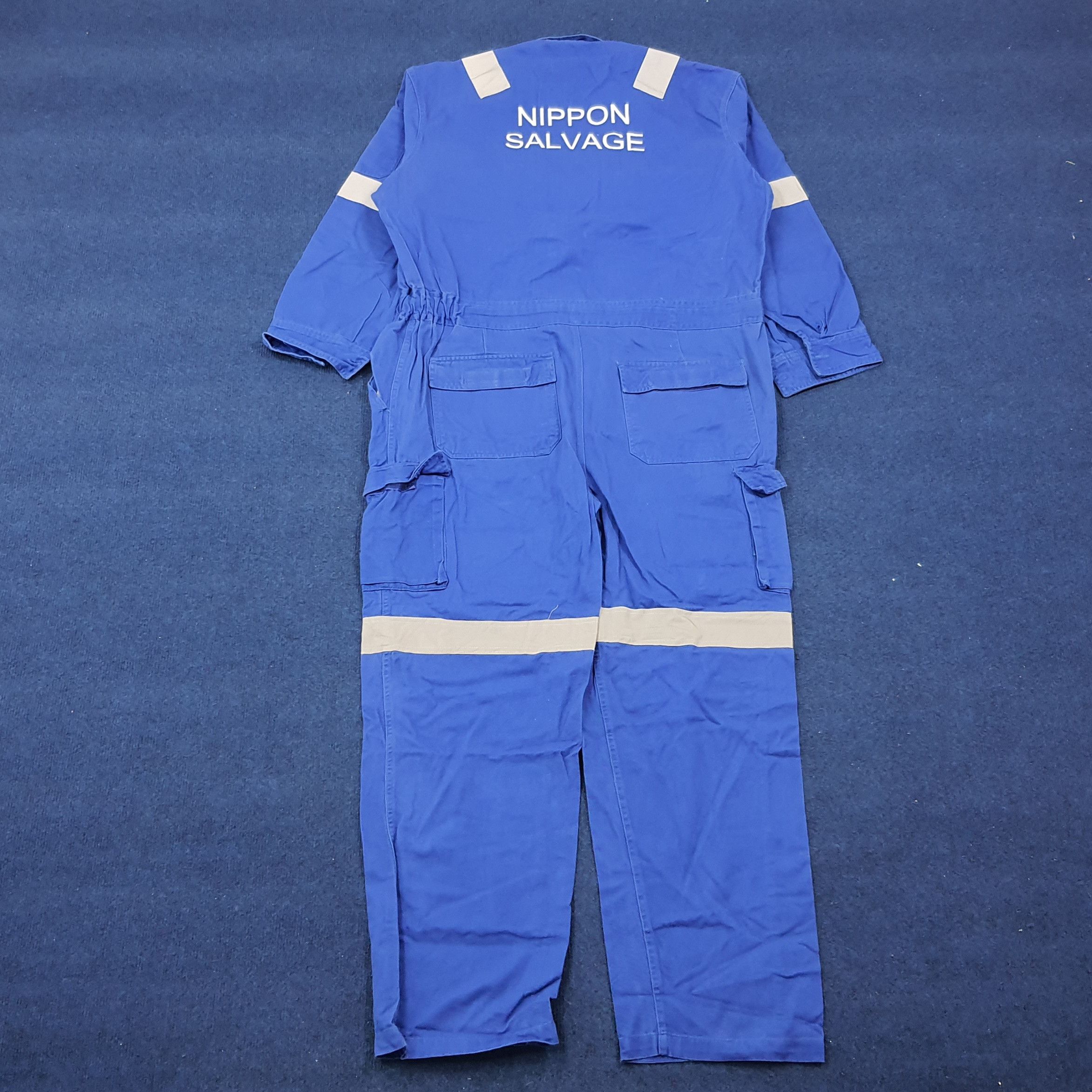 Japanese Brand × Vintage Vintage Nippon Salvage Japan Brand Safety Worker Coverall Size US L / EU 52-54 / 3 - 2 Thumbnail