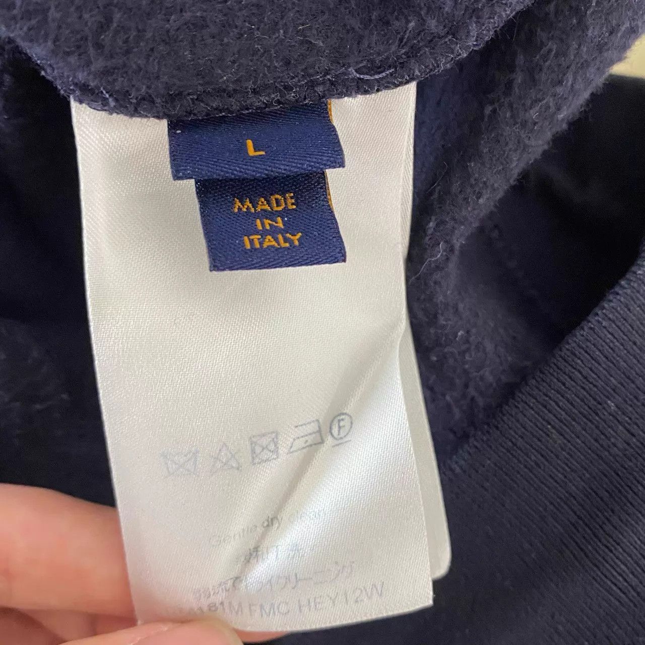Louis Vuitton LV Navy Blue Drawstring Cuffed Trackpants L (Ring Logo) Size US 34 / EU 50 - 4 Thumbnail