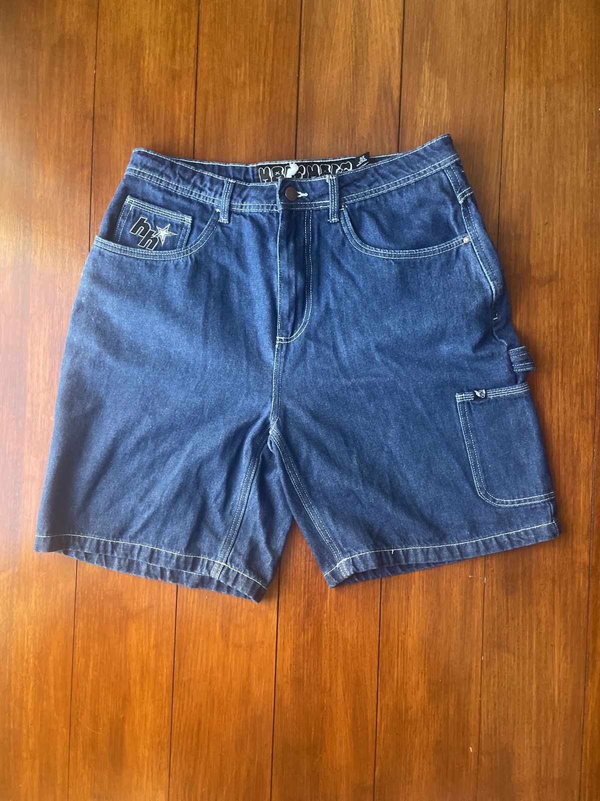 Factorie Dark Blue HalfHalf Jorts Size US 32 / EU 48 - 1 Thumbnail