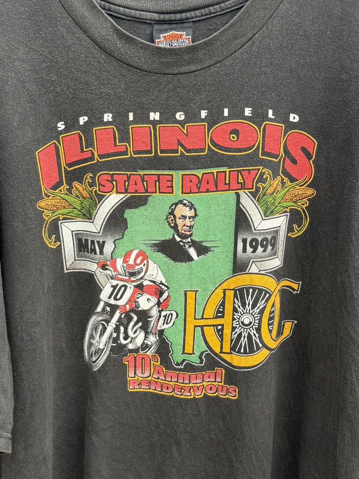 Vintage Vintage 90s Harley Davidson Tshirt Size US XXL / EU 58 / 5 - 2 Thumbnail