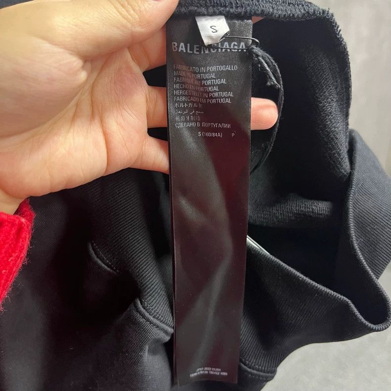 Balenciaga Balenciaga Black Logo Print Hoodie from Balenciaga-2506 Size US S / EU 44-46 / 1 - 4 Thumbnail