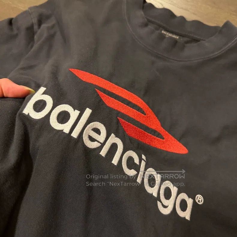 Balenciaga Balenciaga 3B Embroidered Logo Short Sleeve T-Shirt, Size Size US XS / EU 42 / 0 - 3 Thumbnail