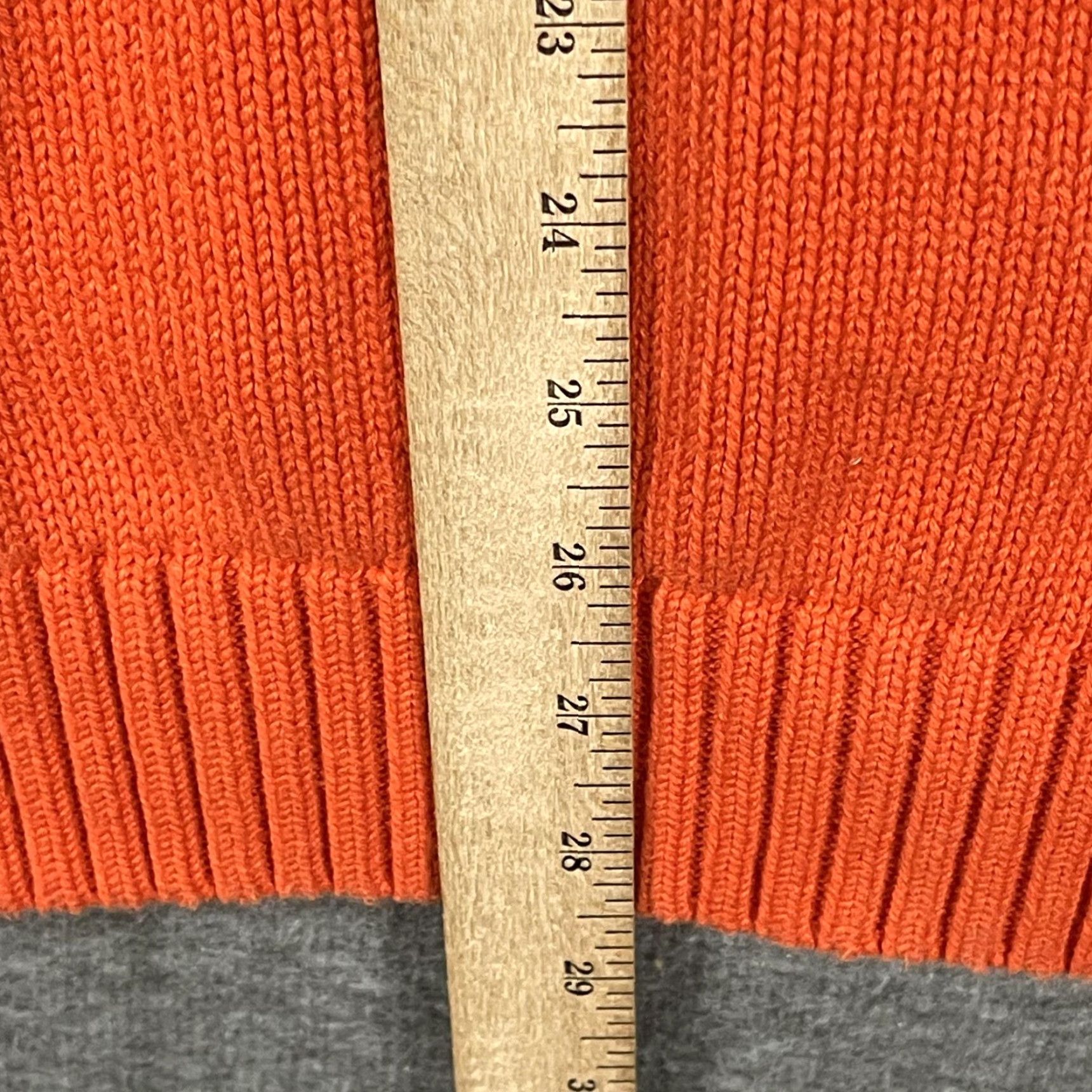 Tommy Hilfiger VINTAGE Tommy Hilfiger Sweater Mens Large Orange Cotton Crest Logo Crewneck Pullover Size US L / EU 52-54 / 3 - 8 Thumbnail