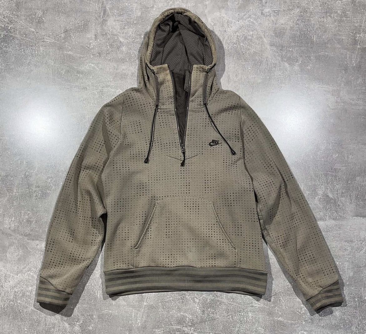 Nike Vintage Y2K Nike Brown hoodie V mask street style Size US S / EU 44-46 / 1 - 1 Thumbnail