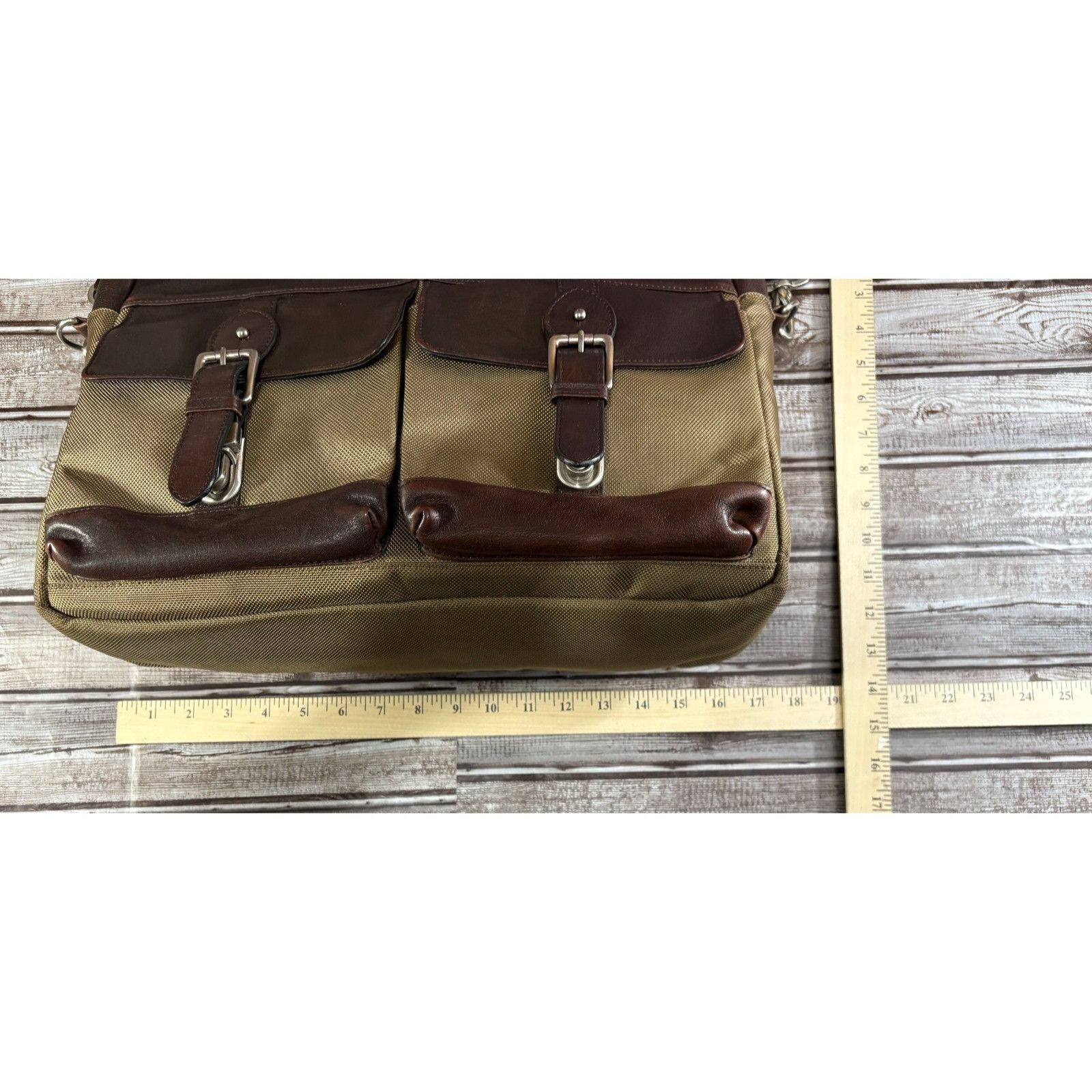 Polo Ralph Lauren Polo Ralph Lauren Leather Canvas Heritage Logo Messenger Lap Size ONE SIZE - 13 Thumbnail