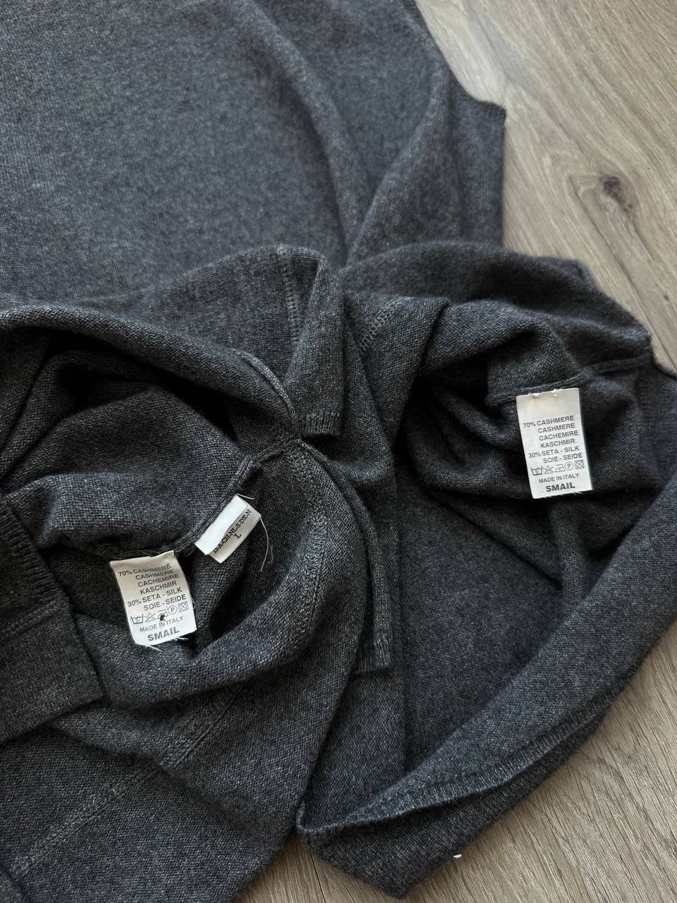 Brunello Cucinelli × Vintage Vintage Brunello Cucinelli Wool Cashmere Cardigan West Gray Size US L / EU 52-54 / 3 - 21 Thumbnail