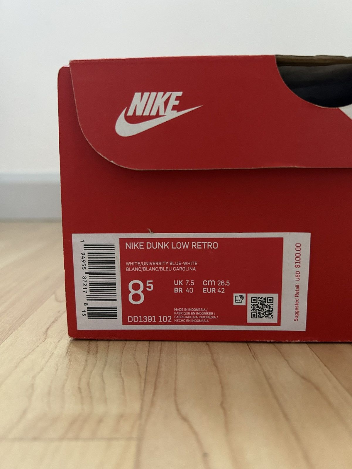 Nike NIKE DUNK LOW UNC (2021) Size US 8.5 / EU 41-42 - 9 Thumbnail