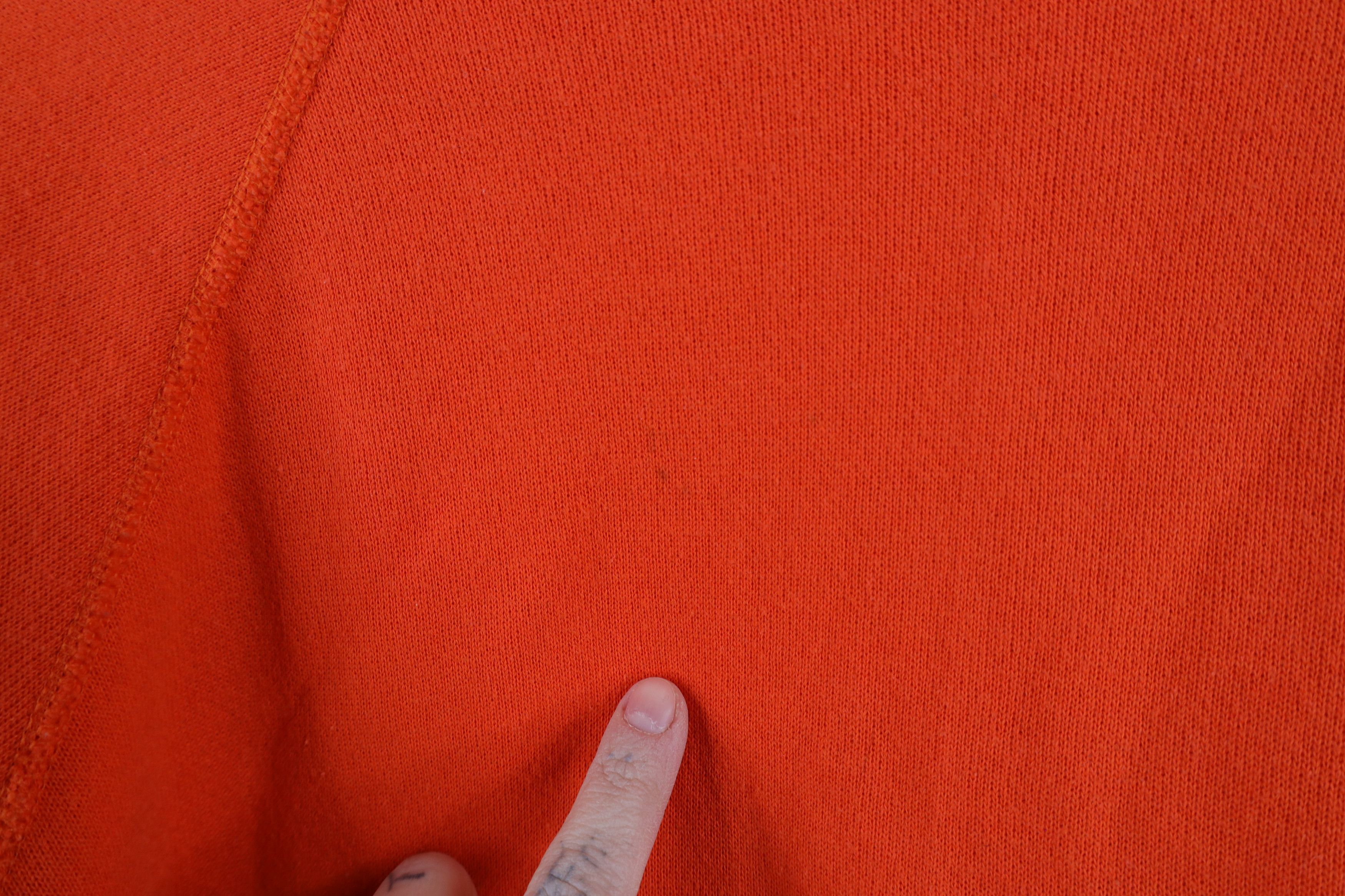 Vintage Vintage 80s 90s Streetwear Raglan Sweatshirt Orange USA Size US L / EU 52-54 / 3 - 10 Thumbnail