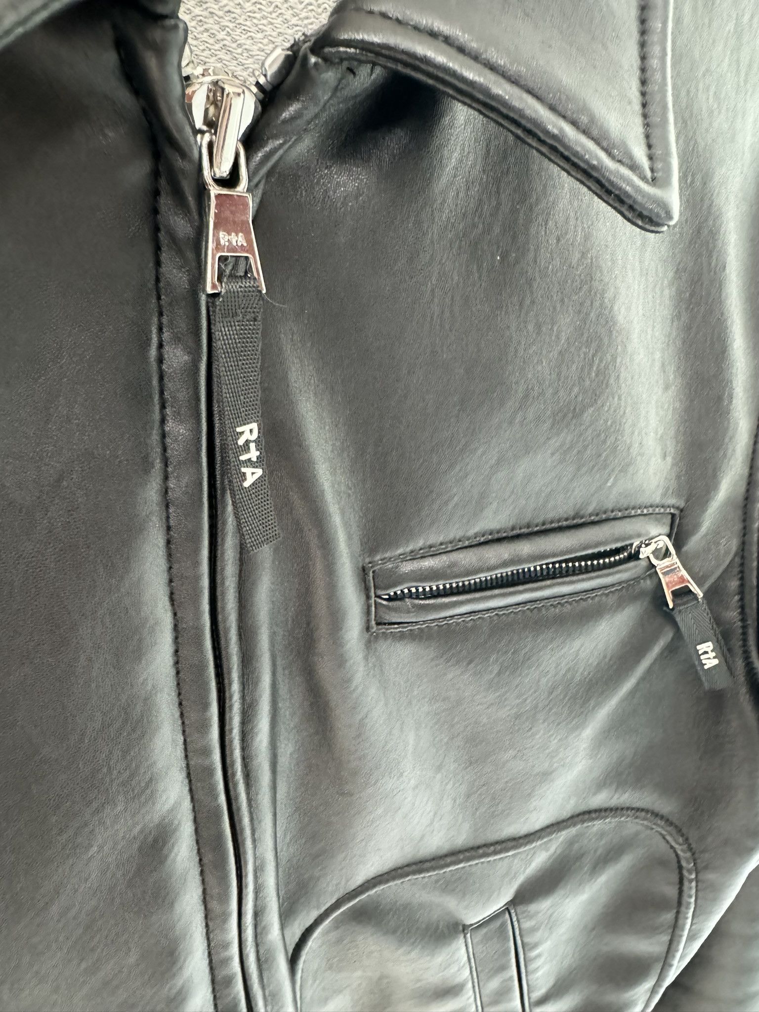 Rta RTA Pleather Black Moto Jacket ***SAMPLE*** Size US S / EU 44-46 / 1 - 3 Thumbnail