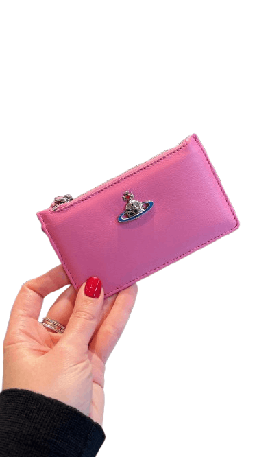 Vivienne Westwood o1f1d3z0426 Size: OS / Nappa Slim Long Card Holder in Pink Size ONE SIZE - 1 Thumbnail