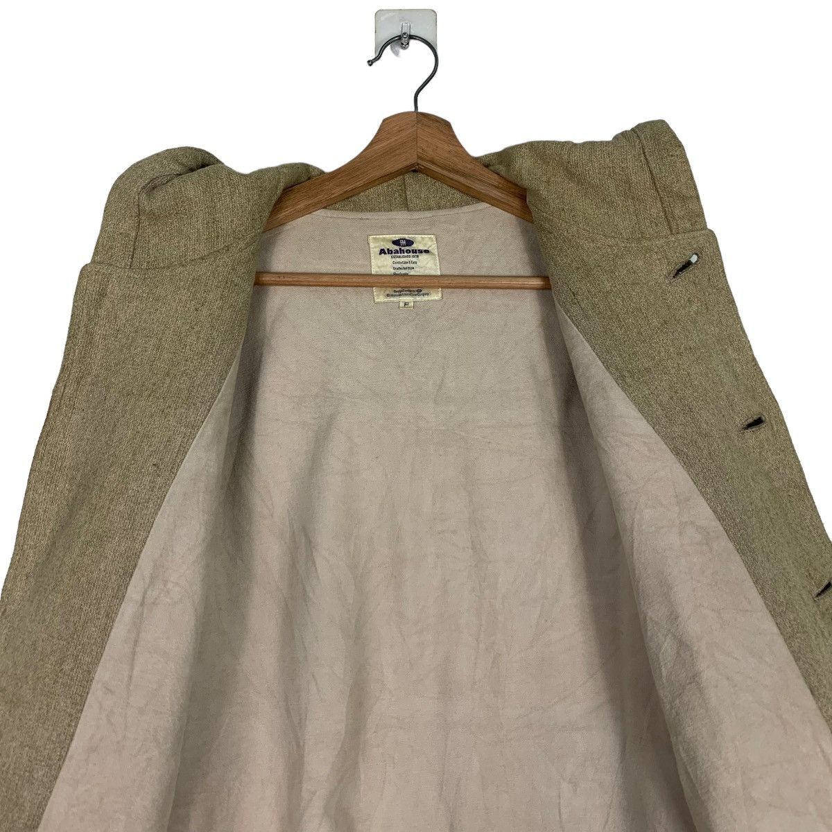 ABAHOUSE ABAHHOUSE Hooded Jacket Button Closure #0329-C15 Size US XL / EU 56 / 4 - 12 Thumbnail