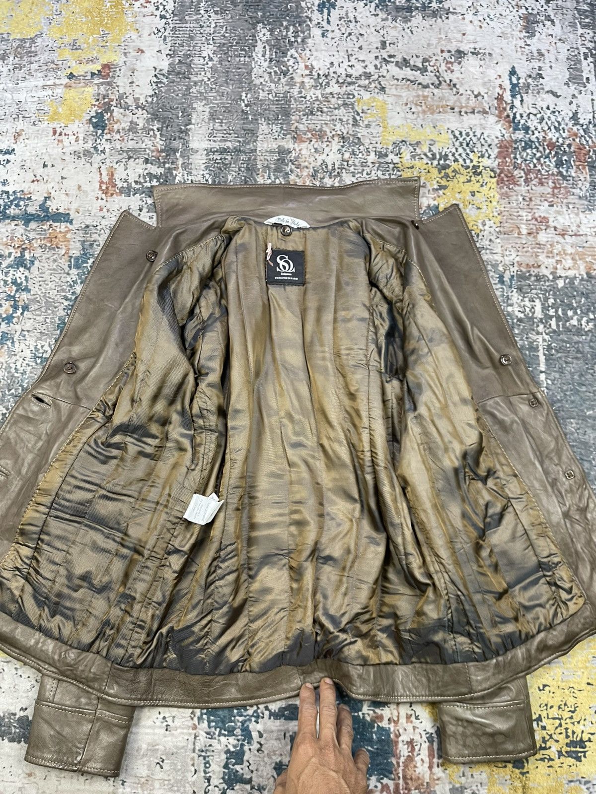If Six Was Nine Sinéquanone Sheepskin Racoon Fur Belted Leather Jacket Size XS / US 0-2 / IT 36-38 - 8 Thumbnail