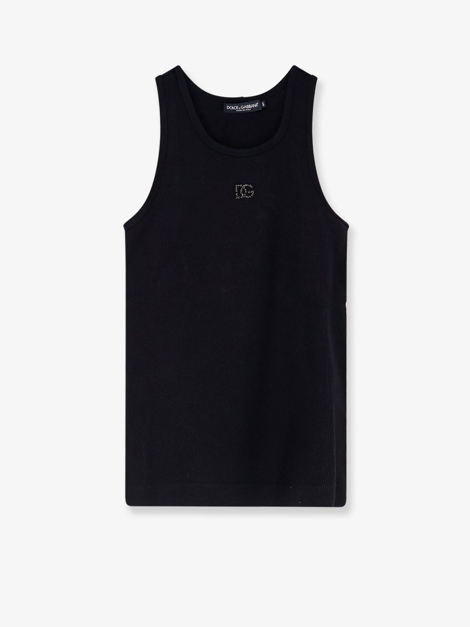 Dolce & Gabbana Ribbed Cotton Tank Top Size XS / US 0-2 / IT 36-38 - 1 Thumbnail
