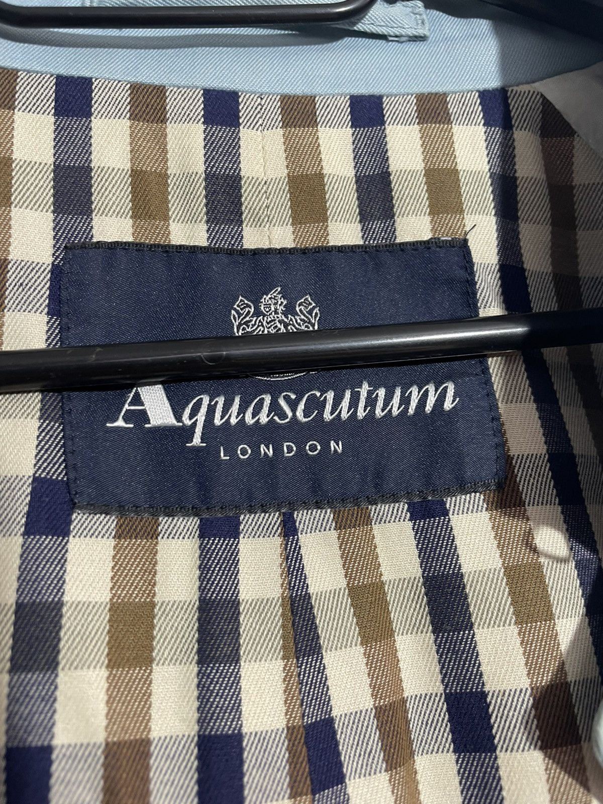 Aquascutum × Vintage Luxury Aquascutum Blue Trench Coat size 8R Size S / US 4 / IT 40 - 18 Thumbnail