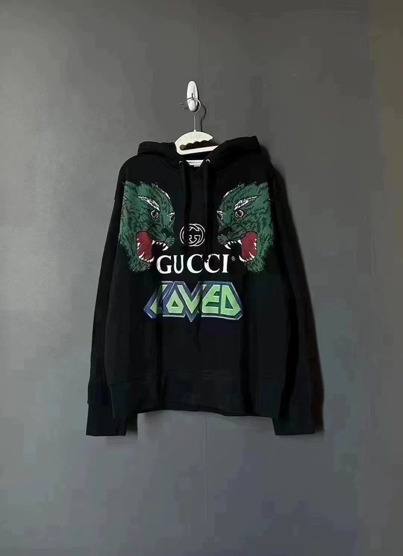 Gucci Double wolf hoodie 2501-Nextarrow