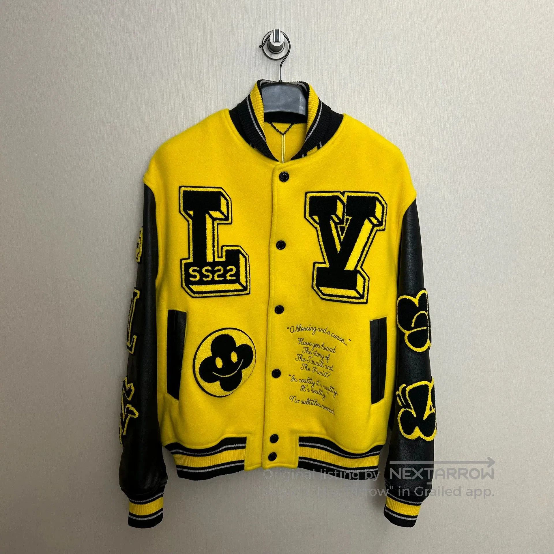 Louis Vuitton louis vuitton yellow embroidered baseball jacket. Size US L / EU 52-54 / 3 - 1 Thumbnail
