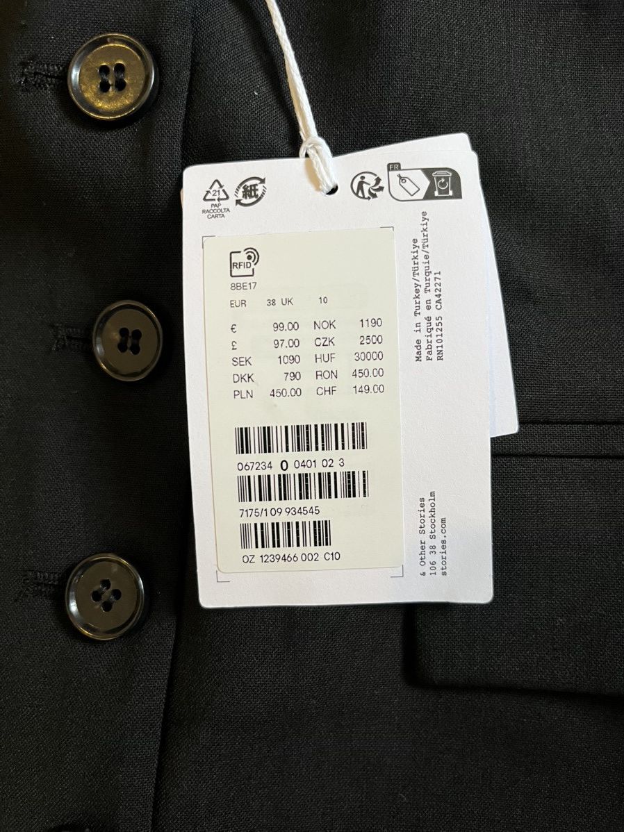 & Other Stories & Other Stories Wool‑Blend Coat – Size 38 (UK 10) Size S / US 4 / IT 40 - 4 Thumbnail