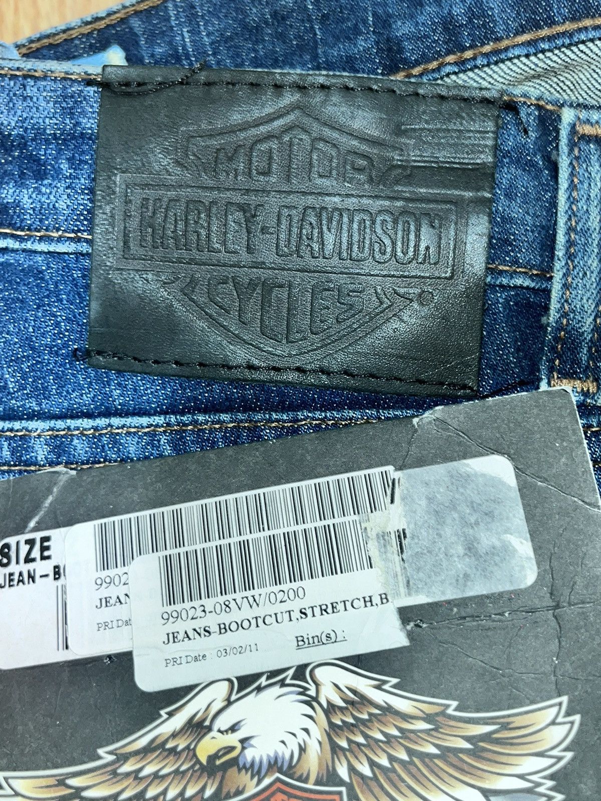 Harley Davidson 2 regular boot cut Harley Davidson stretch jeans new Size 26" / US 2 / IT 38 - 3 Thumbnail