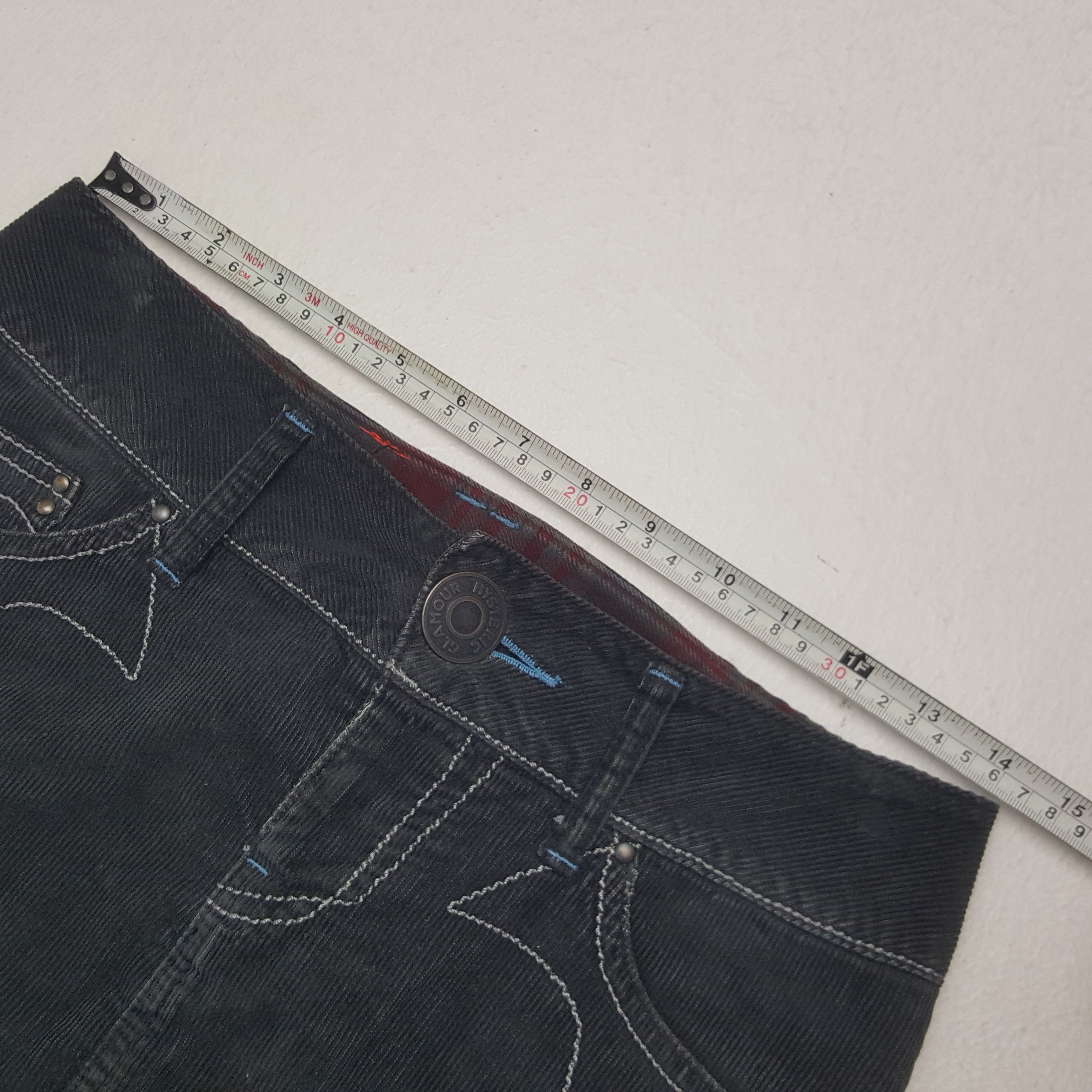 Hysteric Glamour × Vintage Vintage Hysteric Glamour Custom Big Logo Corduroy Skirts Size 28" / US 6 / IT 42 - 5 Thumbnail