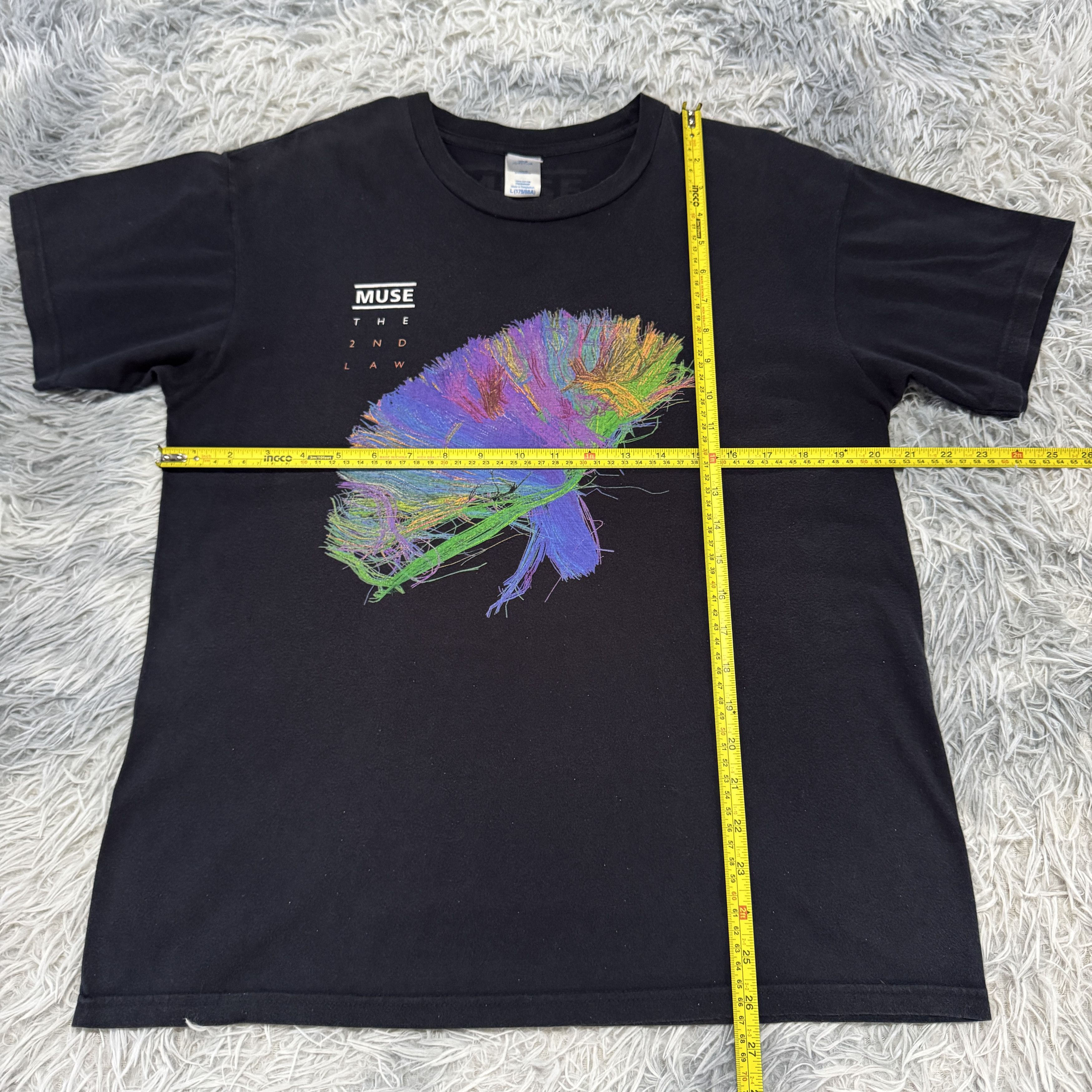 Band Tees Rare Muse The 2nd Law Tour Japan Sunfaded Tshirt Size US L / EU 52-54 / 3 - 5 Thumbnail