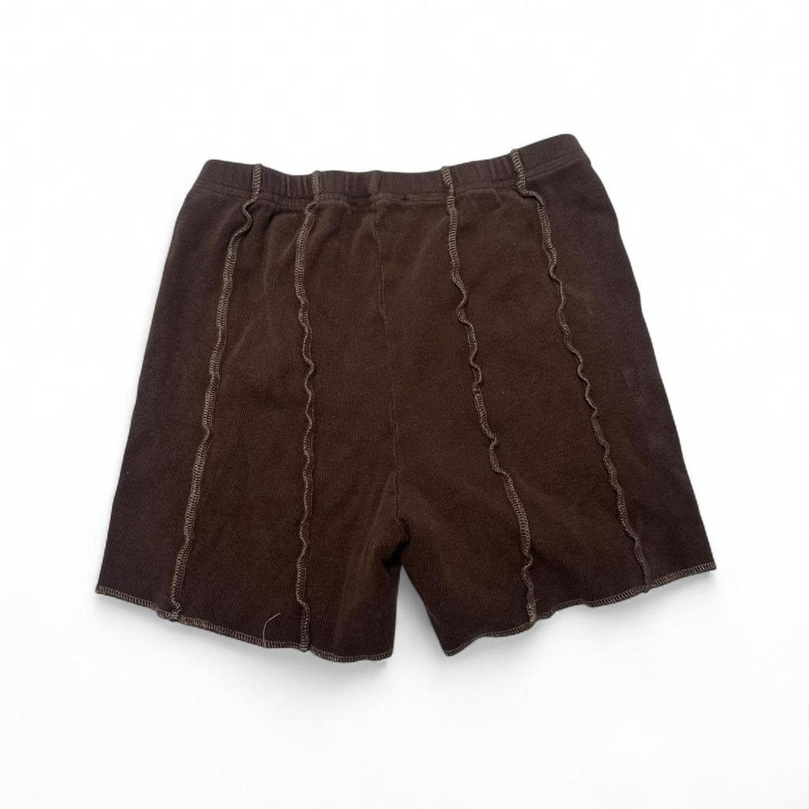 Other Motel Rocks Brown Cotton Scallopped Edges Shorts Size Small Size 27" / US 4 / IT 40 - 2 Thumbnail