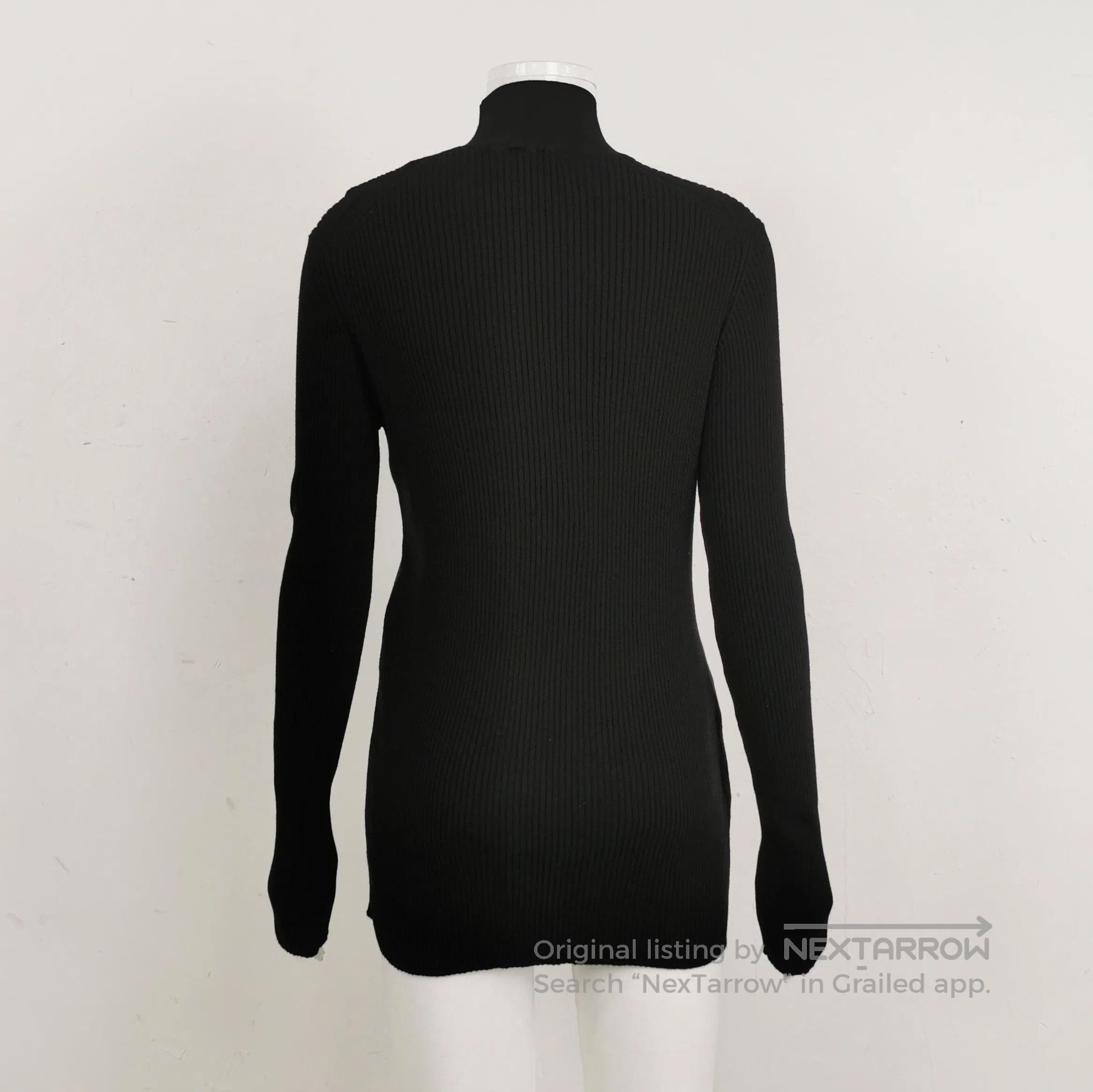 Prada Prada Black Cotton Turtleneck Long Sleeve Sweater . Size L / US 10 / IT 46 - 2 Thumbnail
