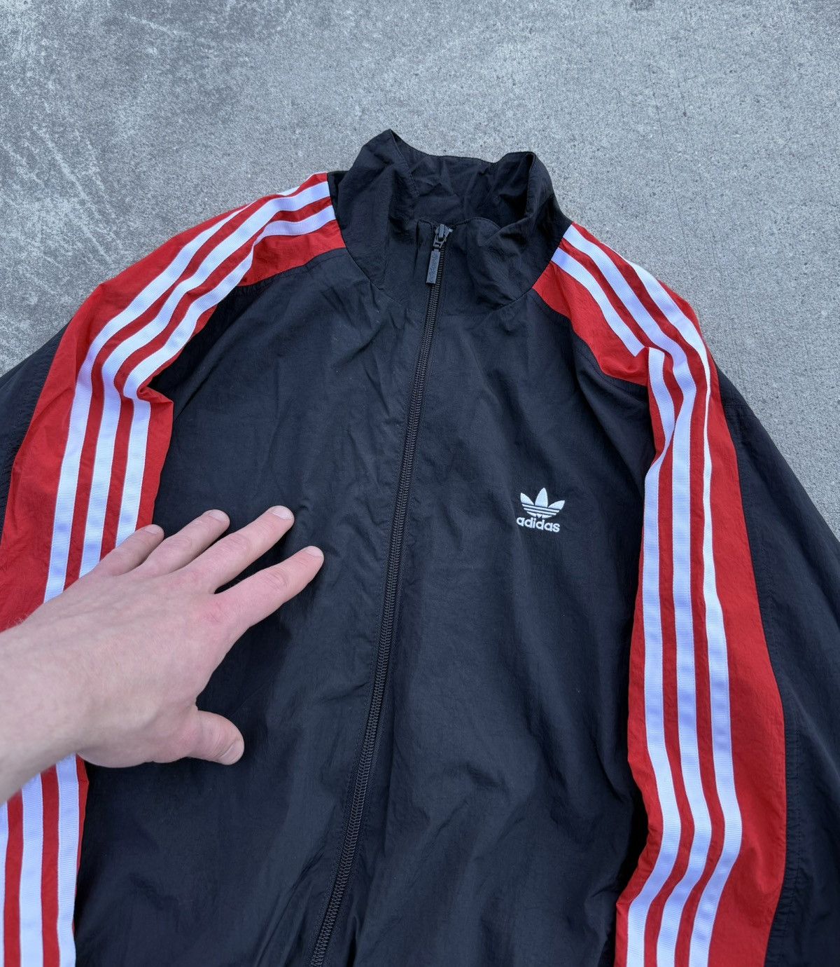 Adidas Vintage Adidas y2k avantgarde streetwear track nylon jacket Size S / US 4 / IT 40 - 9 Thumbnail