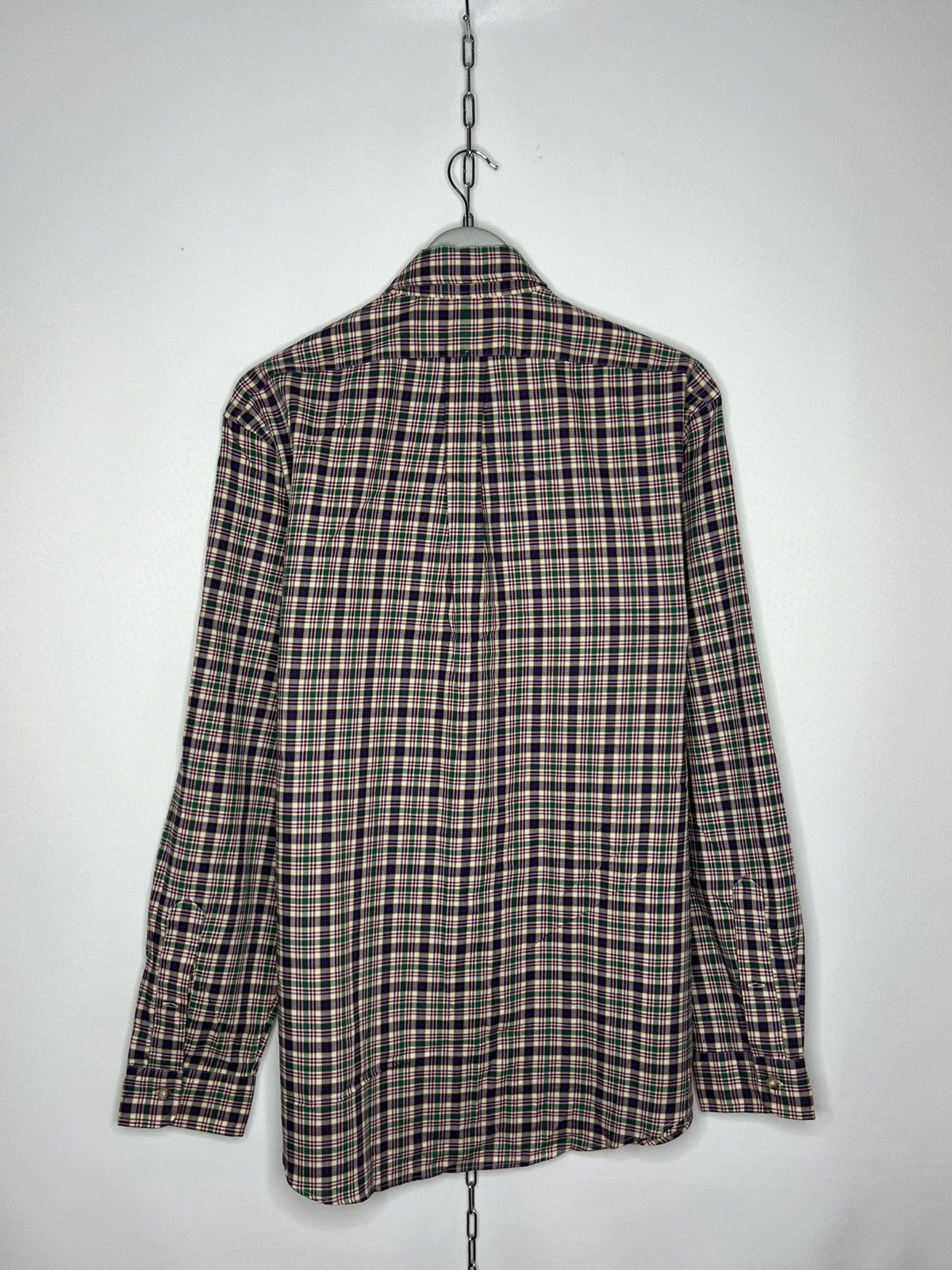 Vintage 💵 Vintage Polo Ralph Lauren Plaid Luxury Shirt Long Sleeve 💵 Size US XL / EU 56 / 4 - 5 Thumbnail