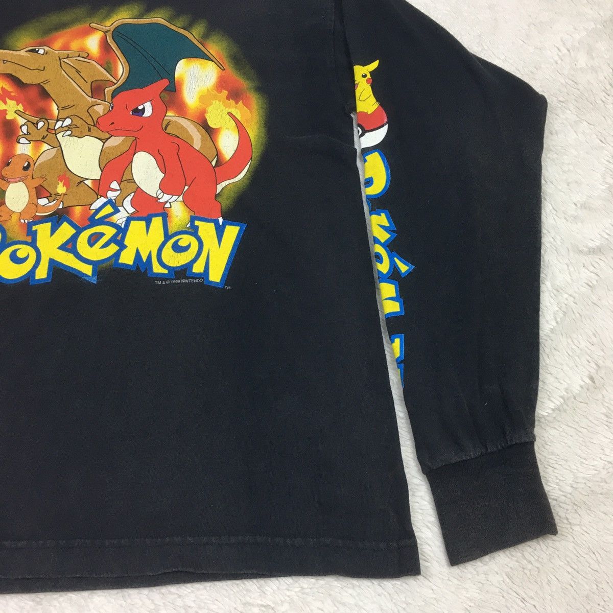 Nintendo × Vintage Vintage 1999 POKEMON Long Sleeve Tee Size US S / EU 44-46 / 1 - 4 Thumbnail