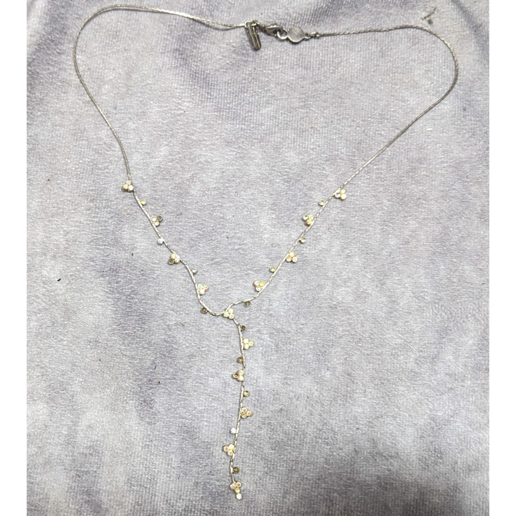 Other Christina Collection Minimalist Glam AB Rhinestone Y Drop Ne Size ONE SIZE - 7 Thumbnail