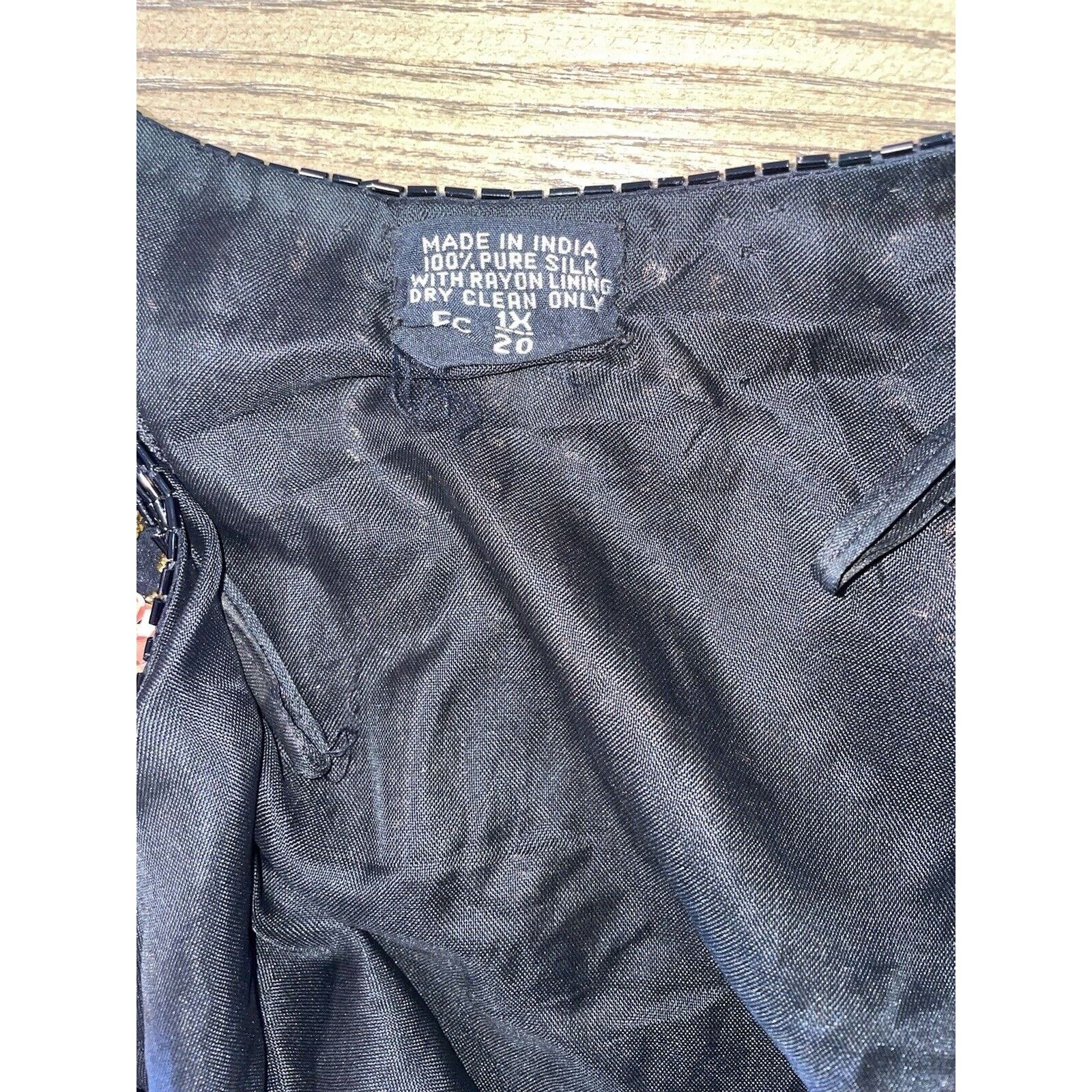 Vintage Vintage 1980's Black & Bronze Sequin Bolero Jacket Cape 1X Size XL / US 12-14 / IT 48-50 - 8 Thumbnail