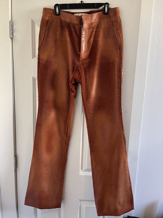 Marni Flared Corduroy Trousers - Orange