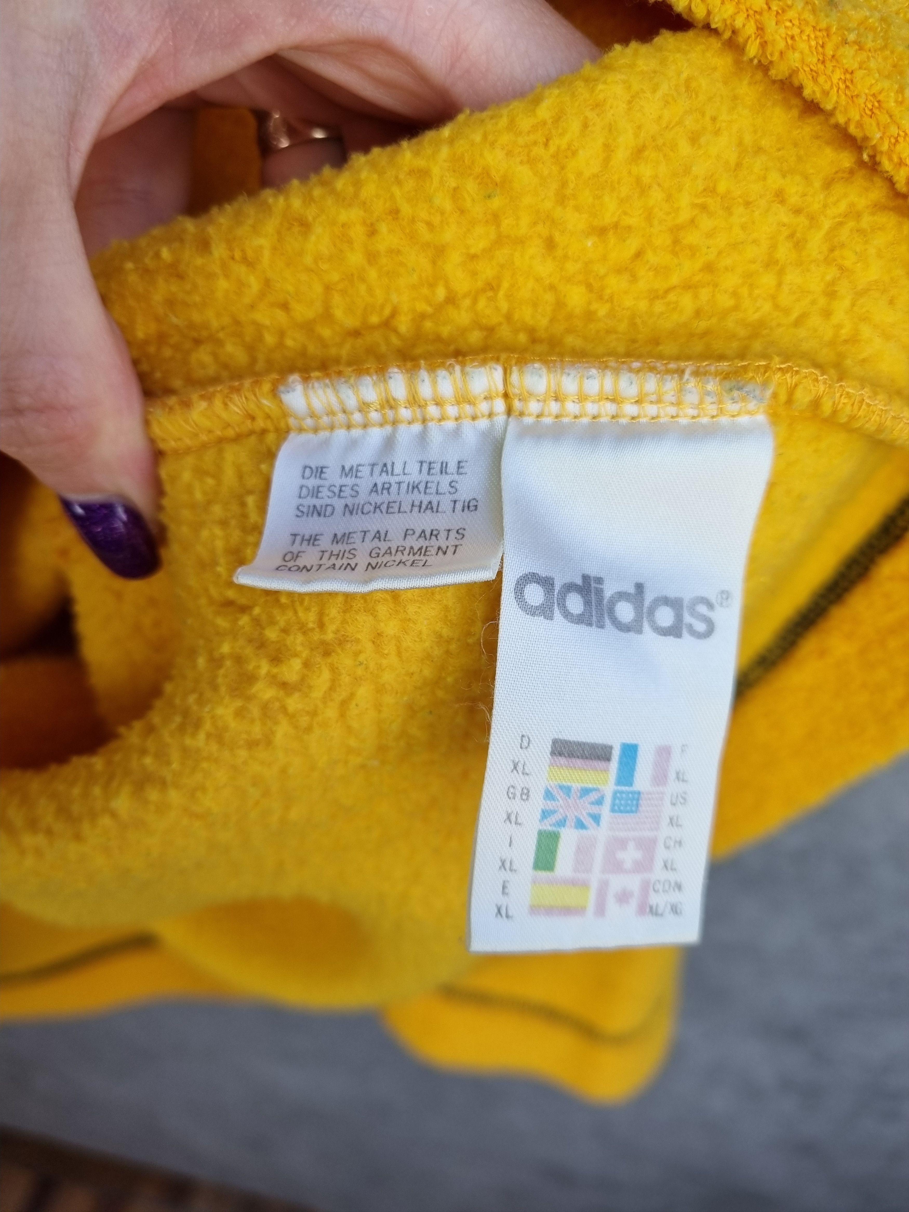 Adidas × Vintage 90s ADIDAS Oversized Fluffy Fleece Pullover Size US XL / EU 56 / 4 - 6 Thumbnail