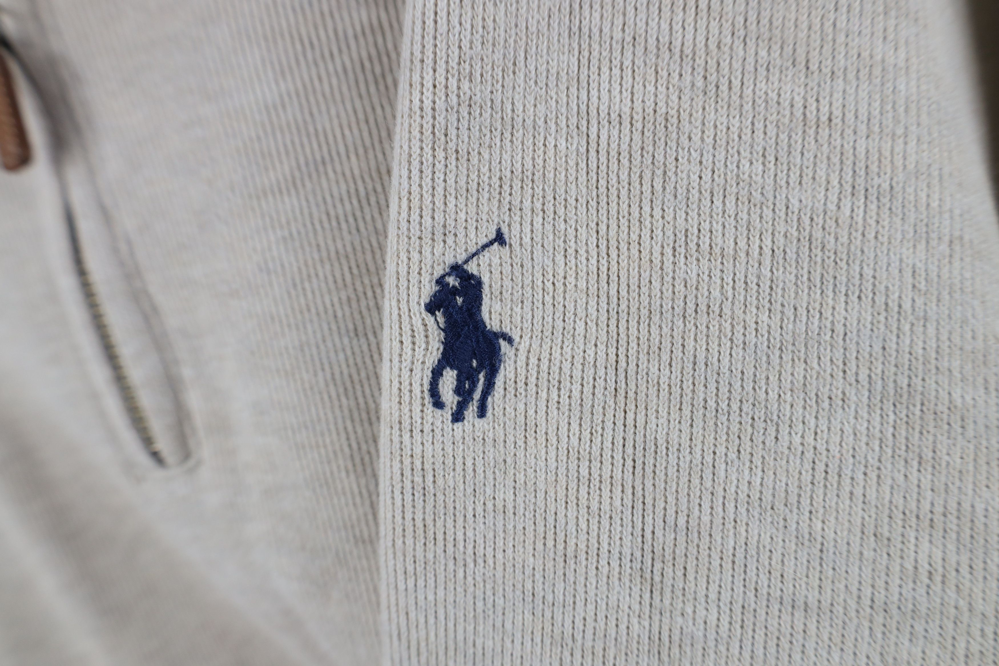 Ralph Lauren Vintage 90s Ralph Lauren Cotton Ribbed Knit Half Zip Sweater Size US XXL / EU 58 / 5 - 4 Thumbnail