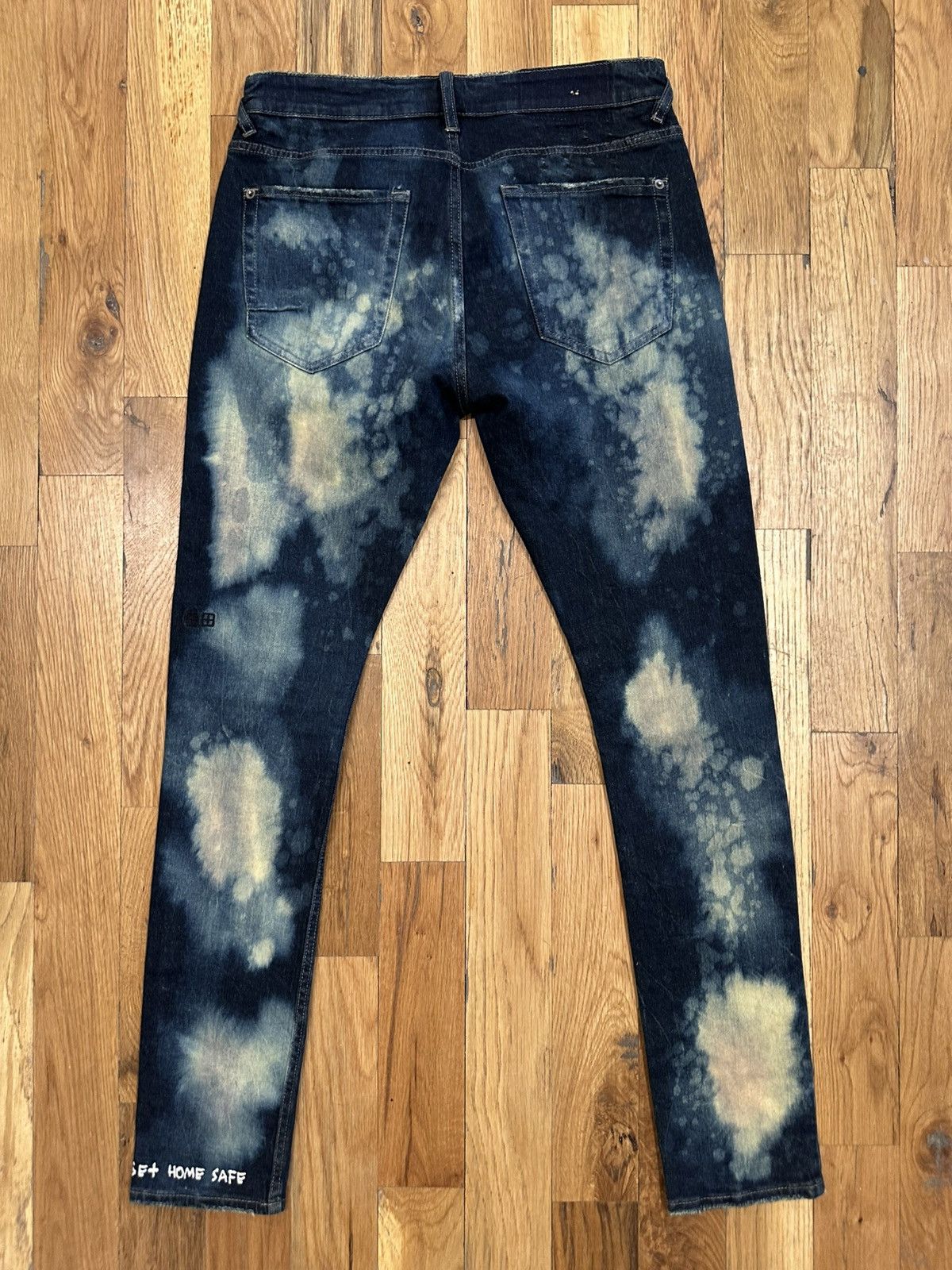 Ksubi Ksubi Dark Blue Bleached Denim Jeans Sz 32 Size US 32 / EU 48 - 2 Thumbnail