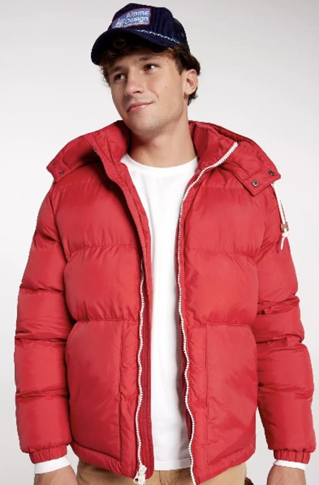 Designer Alpine Design Men's Puffer Jacket, Large, Bright Crimson Size US L / EU 52-54 / 3 - 1 Preview