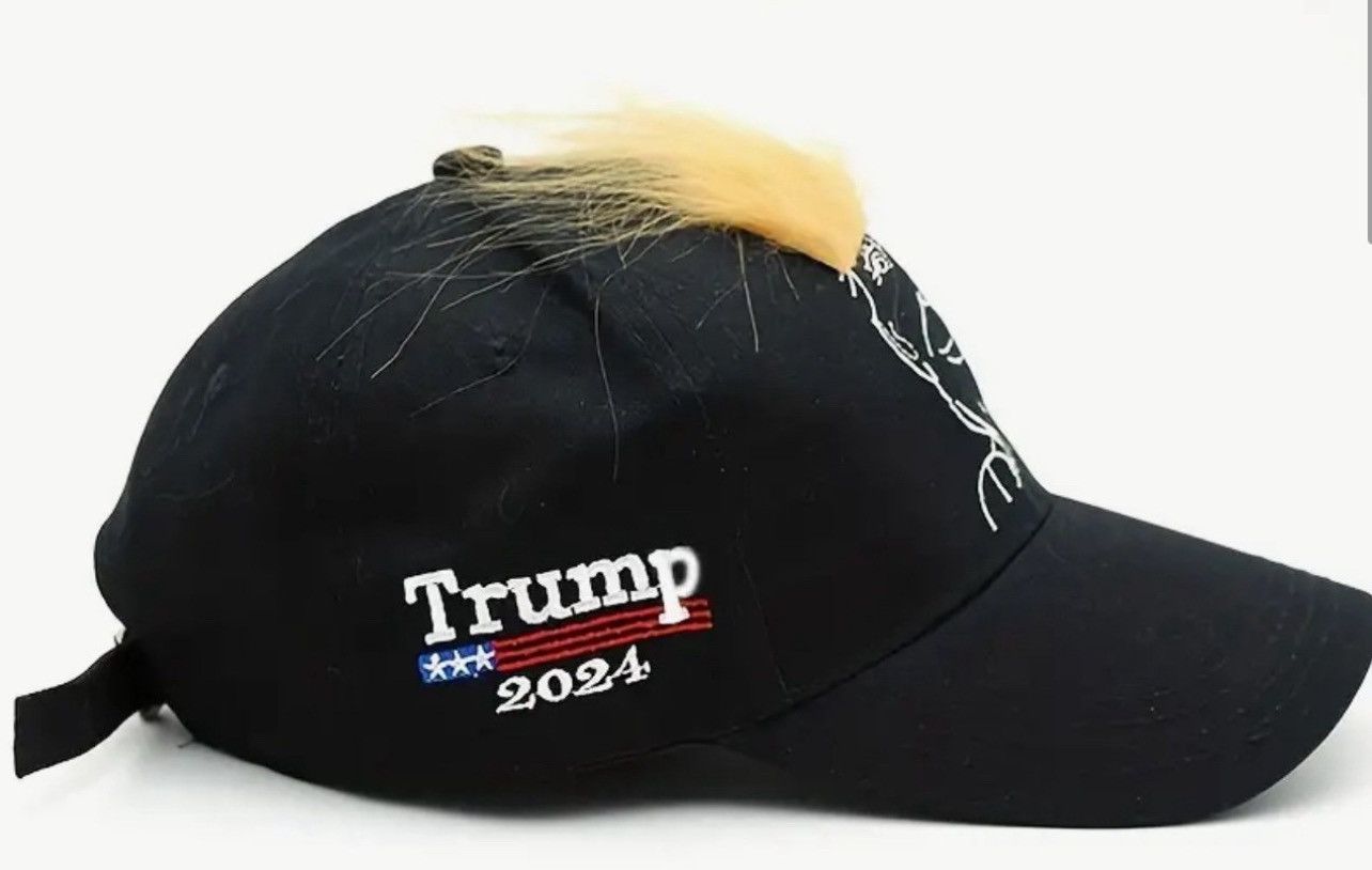 Other New President Donald Trump Hair 2024 MAGA Cap Hat Unisex Size ONE SIZE - 4 Thumbnail