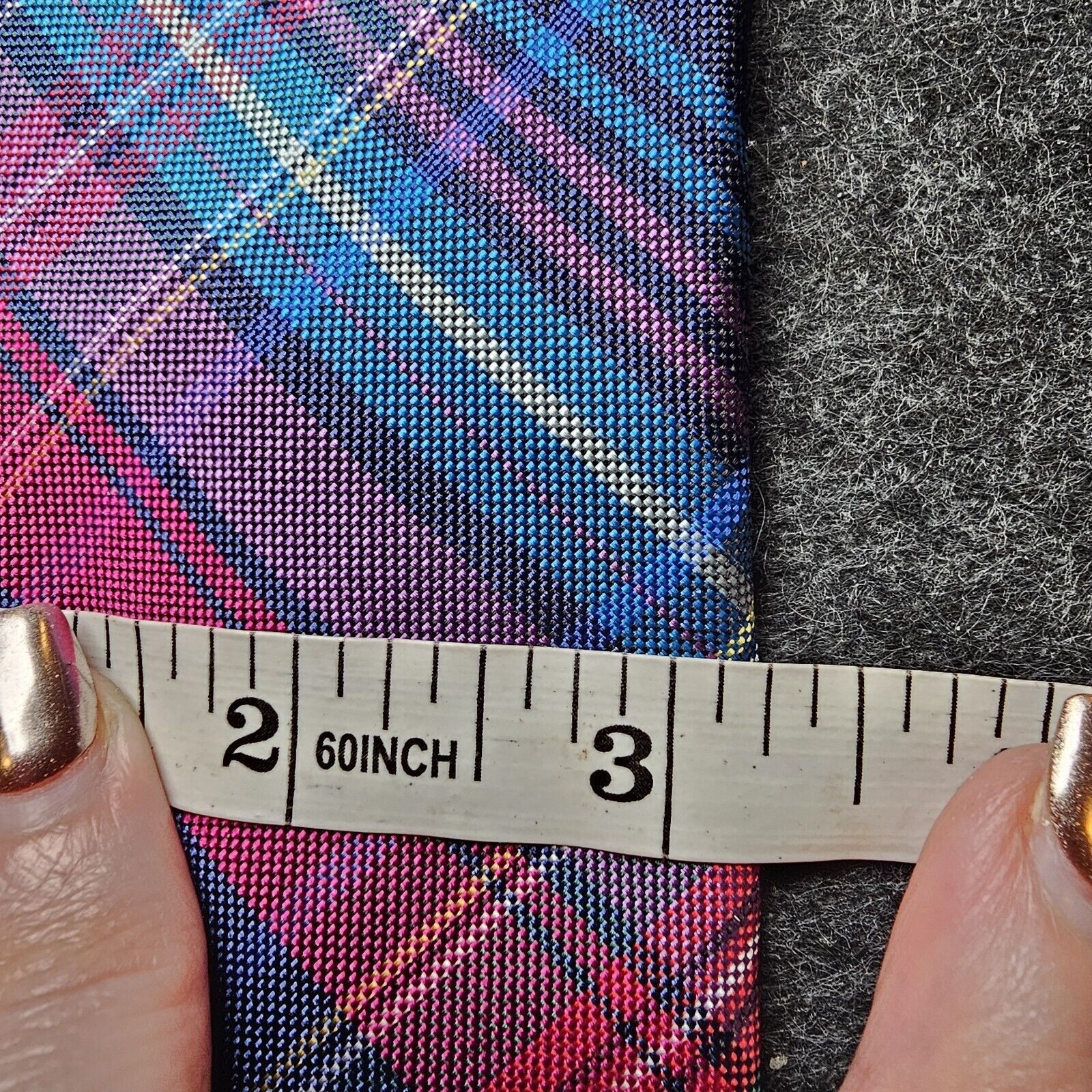 Ted Baker Ted Baker Tie 100% Silk Blue Repp Plaid USA Necktie Italy 62 Size ONE SIZE - 6 Thumbnail