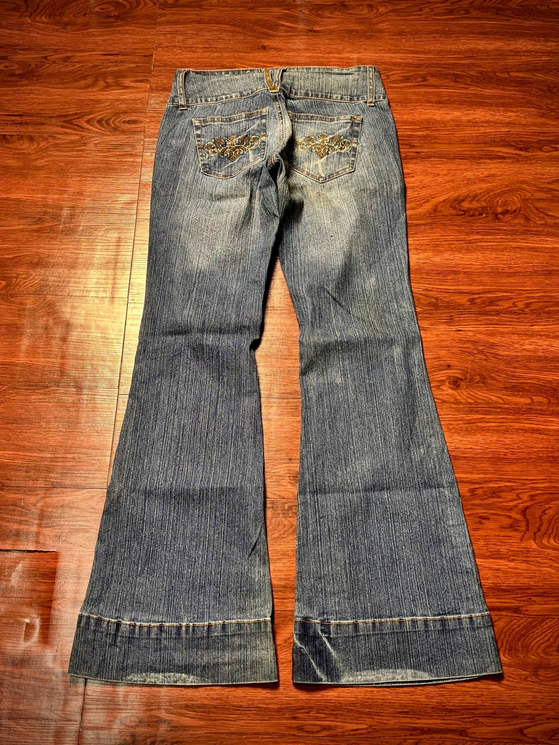 If Six Was Nine Vintage Y2K Leii Chelsea Low-rise Flare Pocket Pants Size 30" / US 8 / IT 44 - 2 Thumbnail