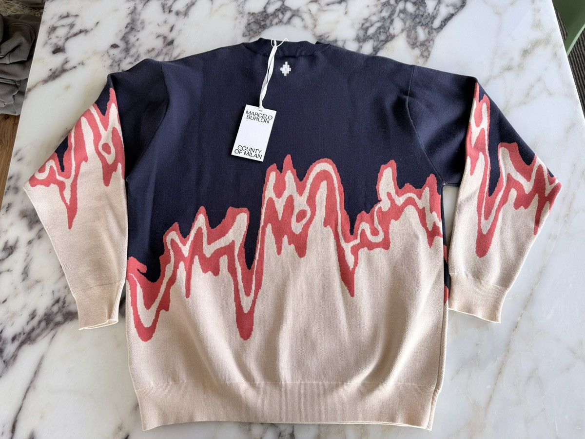 Marcelo Burlon Marcelo Burlon County of Milan Melt Knit Sweater Pullover Size US S / EU 44-46 / 1 - 2 Thumbnail