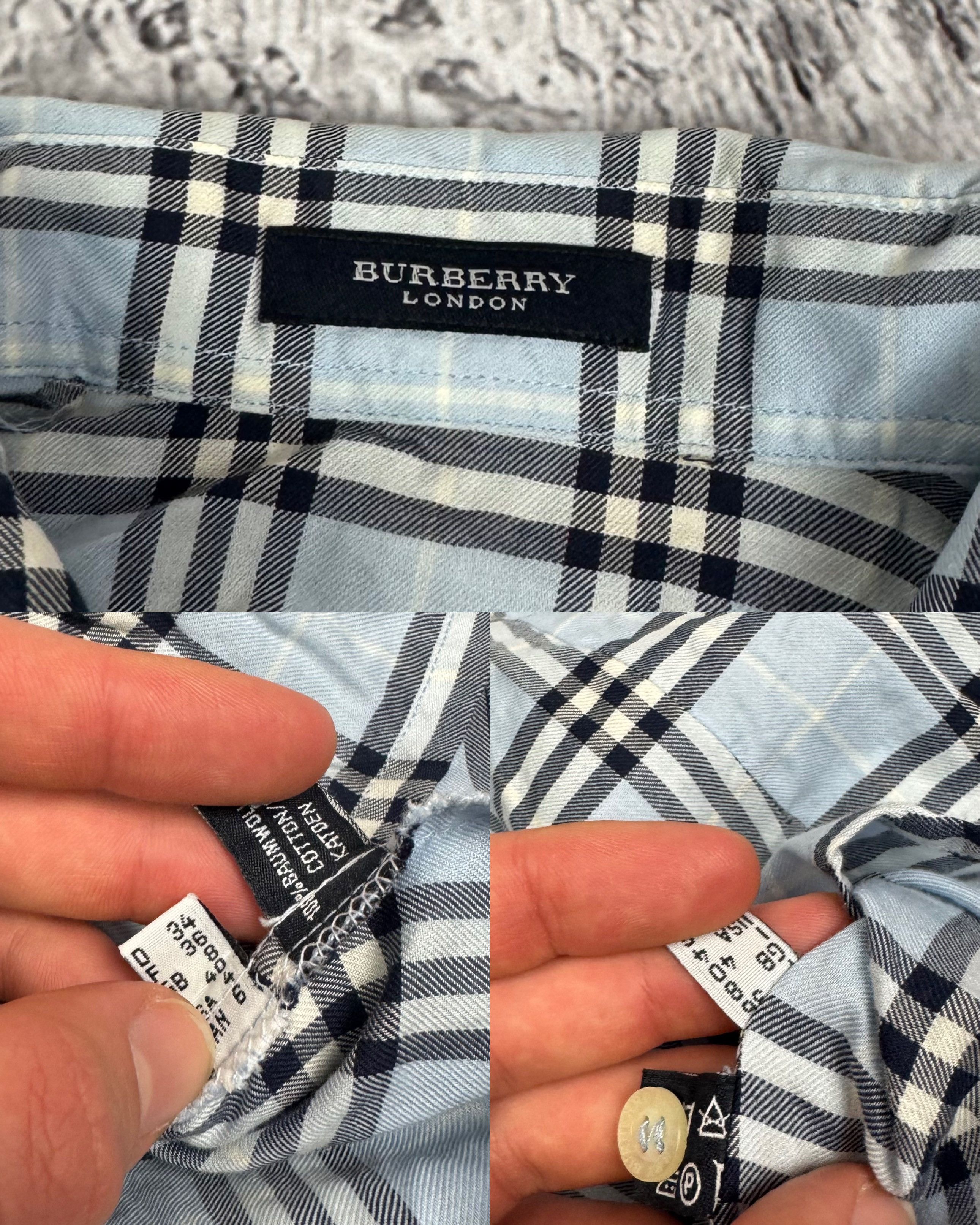 Burberry Burberry London Women's blue Cotton Long Sleeve Shirt Size S / US 4 / IT 40 - 3 Thumbnail