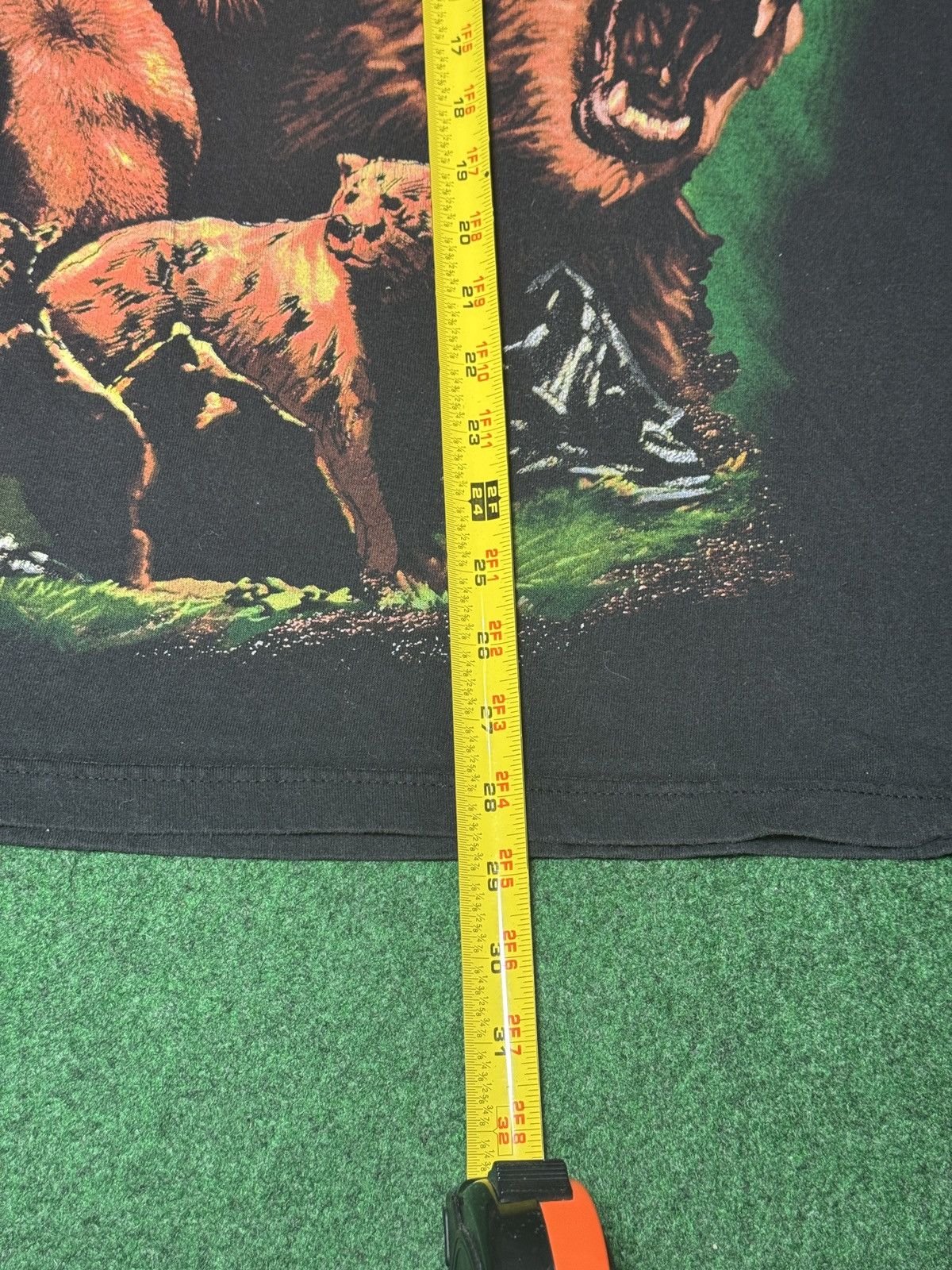 Vintage Vintage Grizzly Bear Brown Bear Aop 90s 25x29 Boxy T Shirt Size US XXL / EU 58 / 5 - 6 Thumbnail